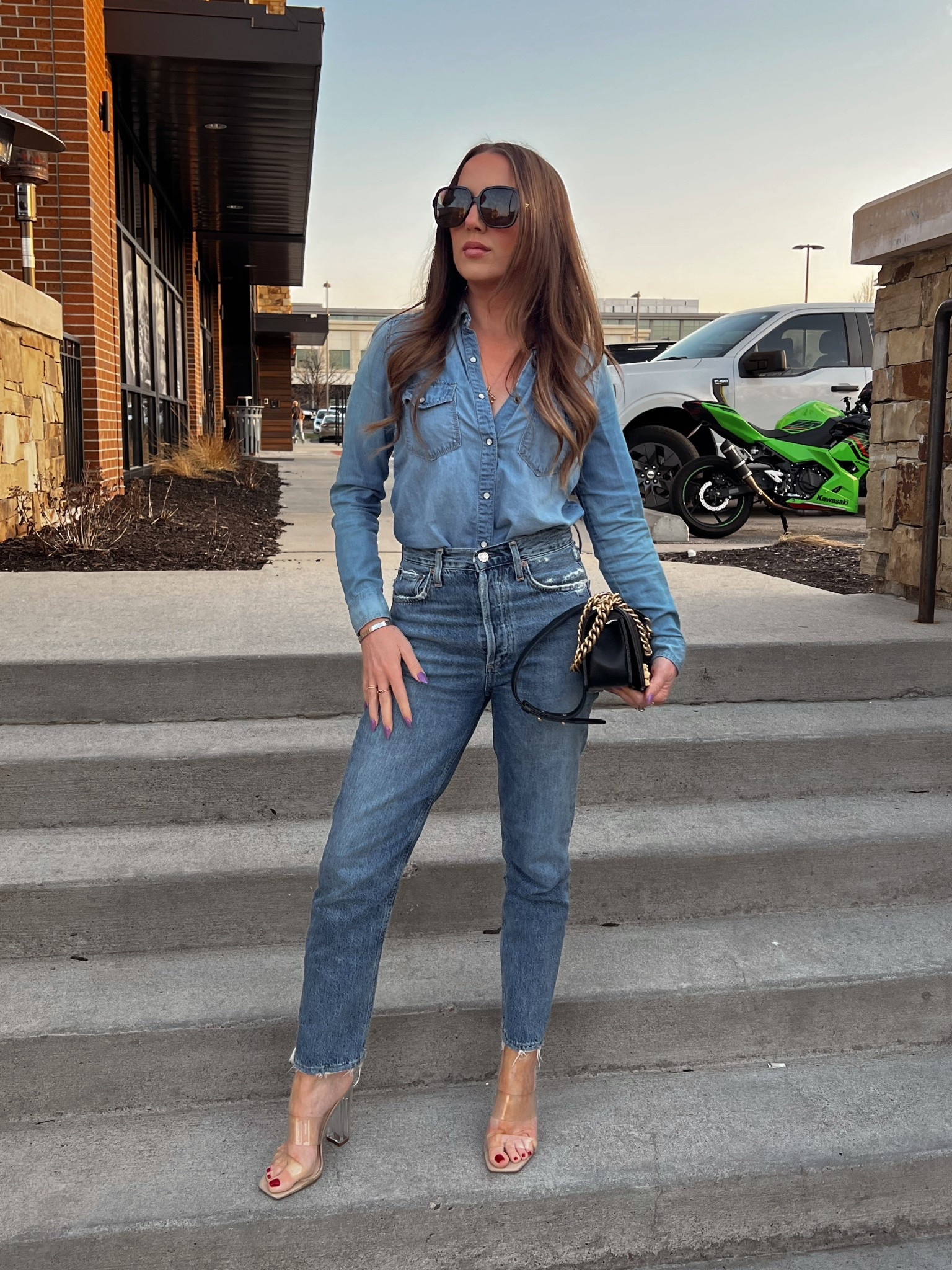 love denim on denim for an easy spring transition look!

Wearing XS and 24 in jeans

#LTKPetite #LTKootd