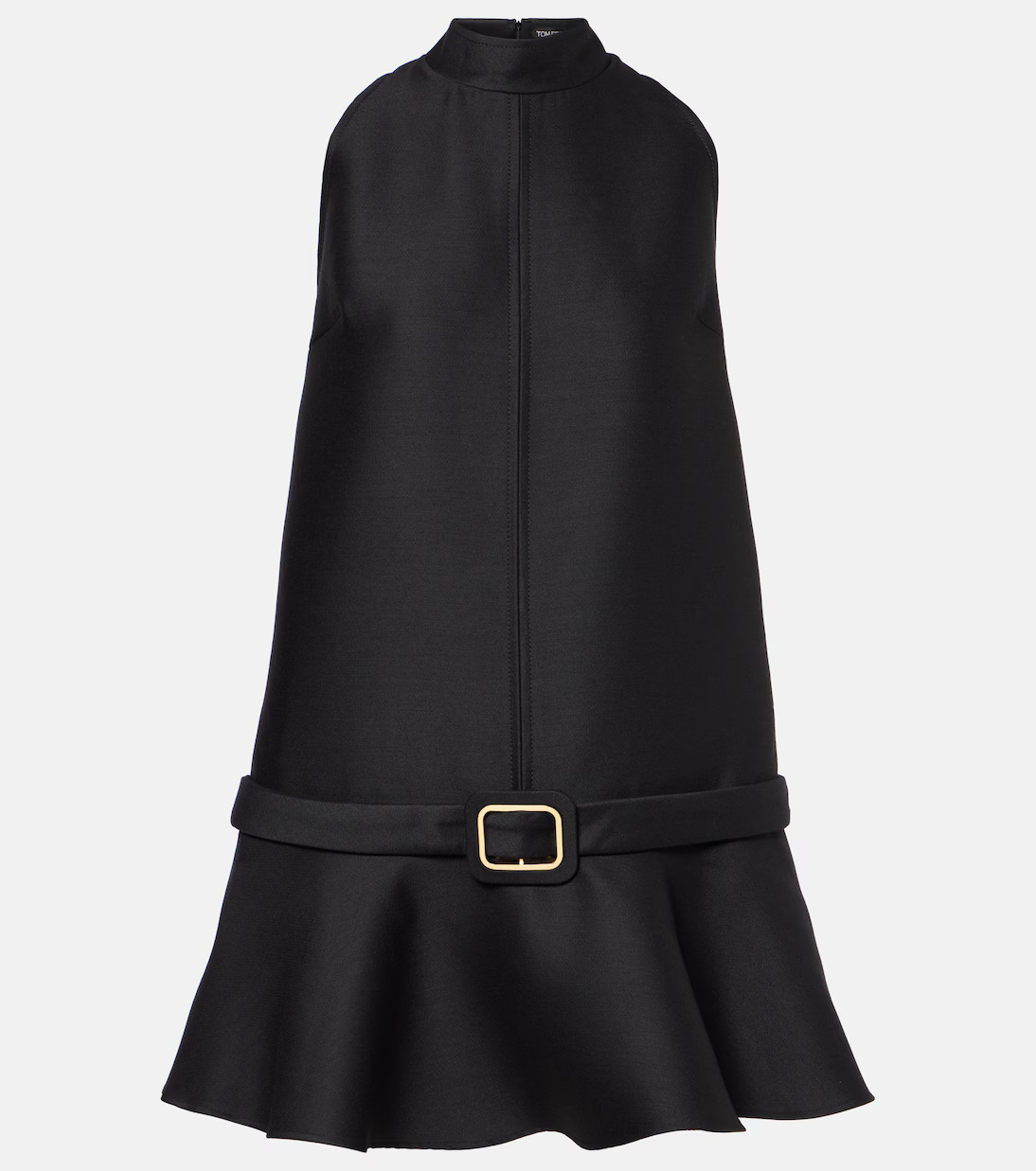 Belted wool and silk crêpe minidress | Mytheresa (US/CA)