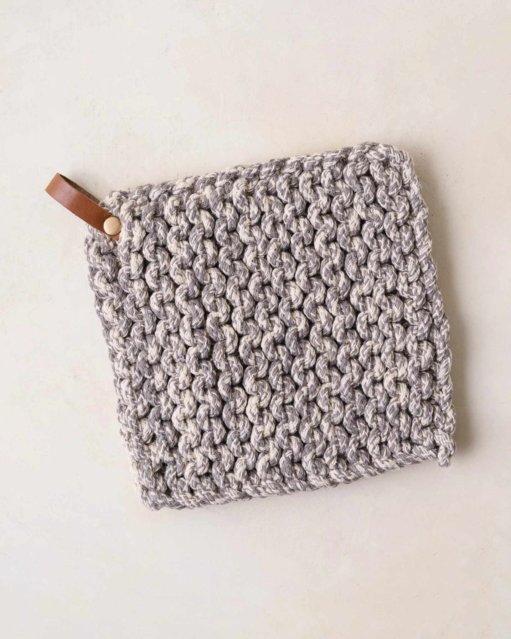 Heathered Hand Crocheted Pot Holder | Magnolia