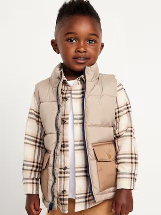 Water-Resistant Quilted Utility Puffer Vest for Toddler | Old Navy (US)