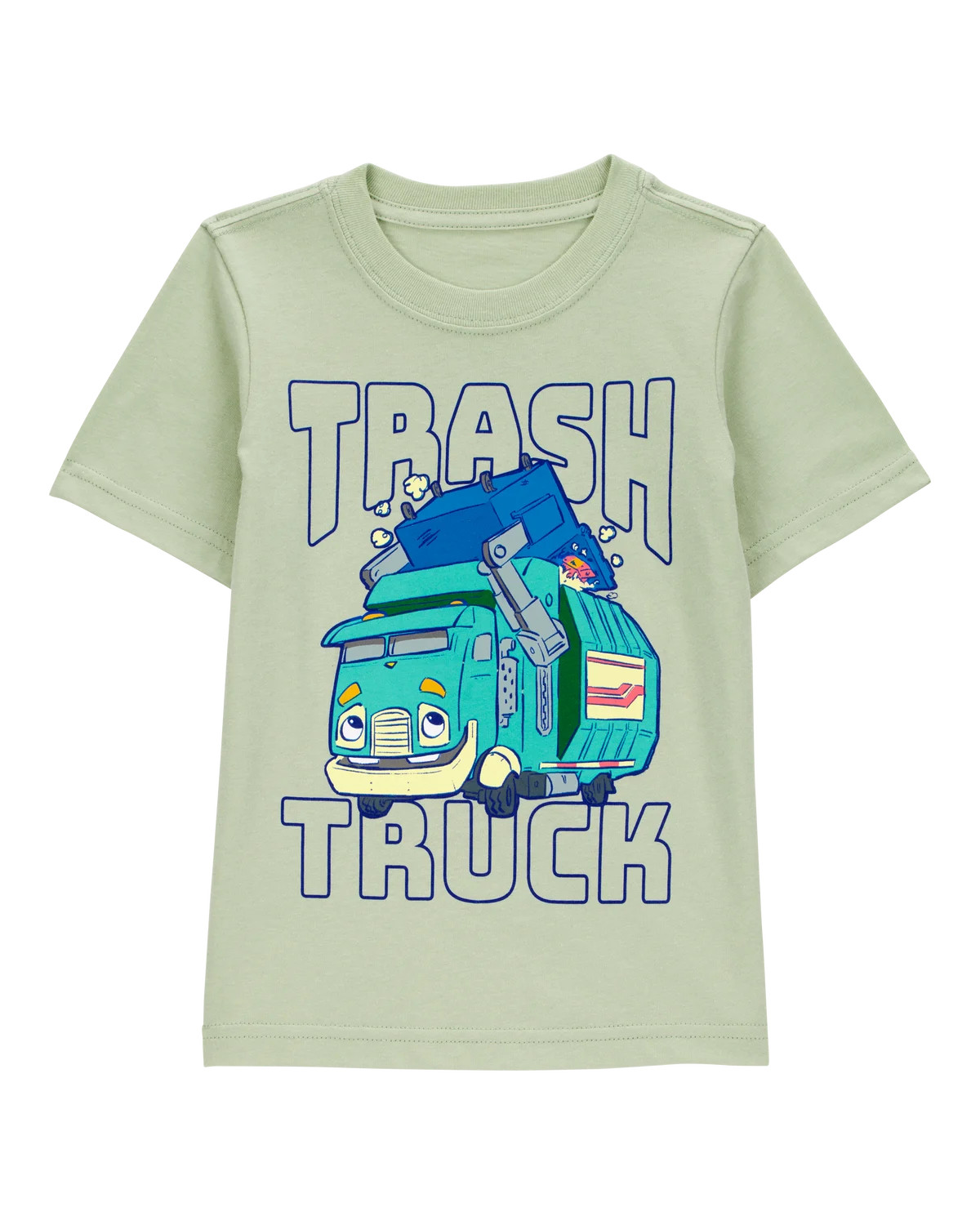 Toddler Boy Trash Truck™ Short-Sleeve Graphic Tee - Green | Carter's Inc