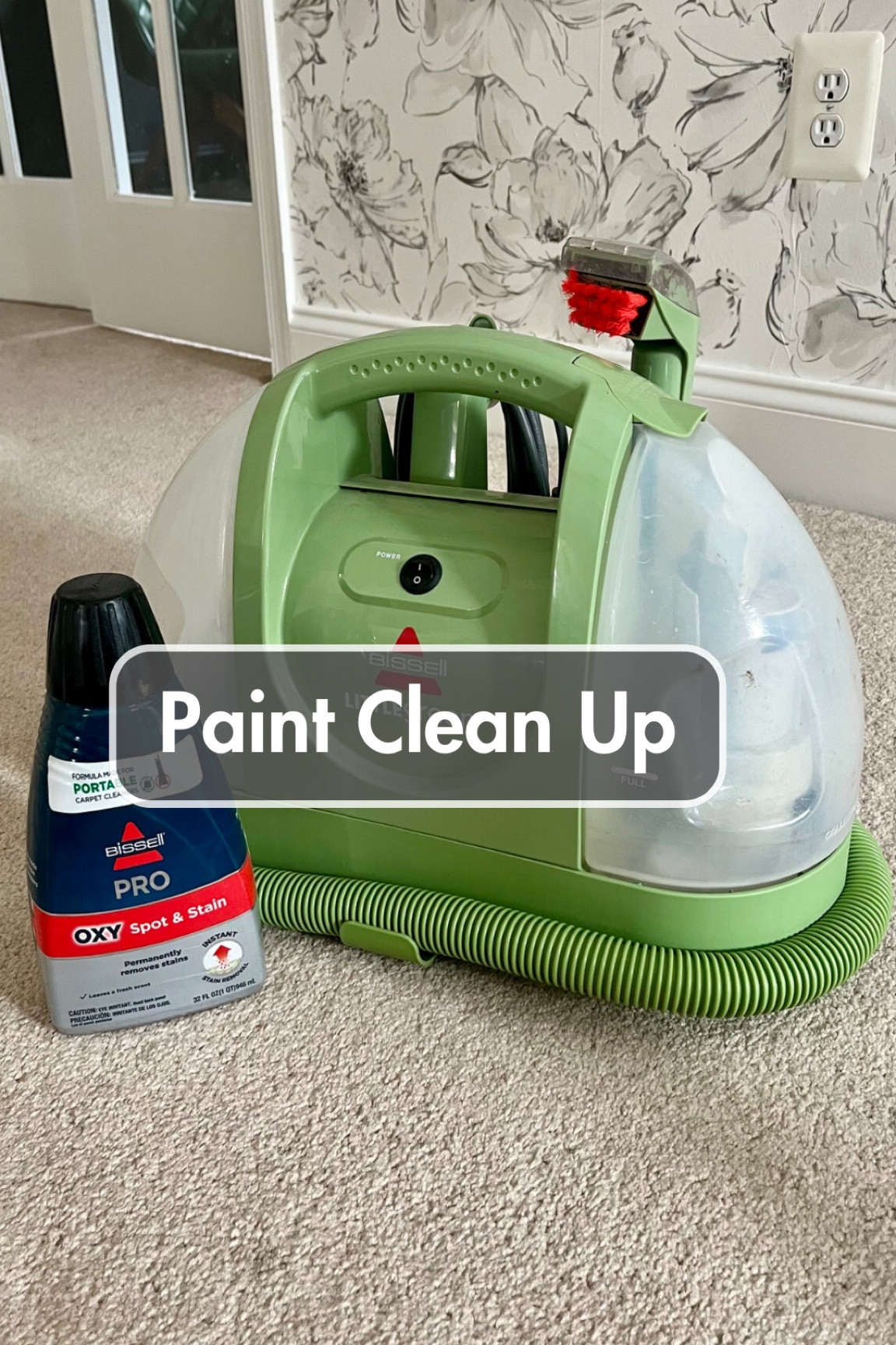 This says paint, but it's true for everything! Just this morning I spilled coffee all over the rug. And yesterday, I was cleaning up after a sick cat. Seems like between the dog, the cat, the two kids, and myself! I am using this green machine every other day. She definitely gets a work out, and I have re-purchased this soap additive multiple times. I cannot recommend this little machine enough! I absolutely love her and she's a very important member of our family 🤣 

House, home, cleaning, cleaning tools, green machine, Bissell, rug cleaner, carpet cleaner, upholstery cleaner, white couch, latex paint, spot clean, stubborn stains 



#LTKHome #LTKMidsize #LTKFindsUnder100