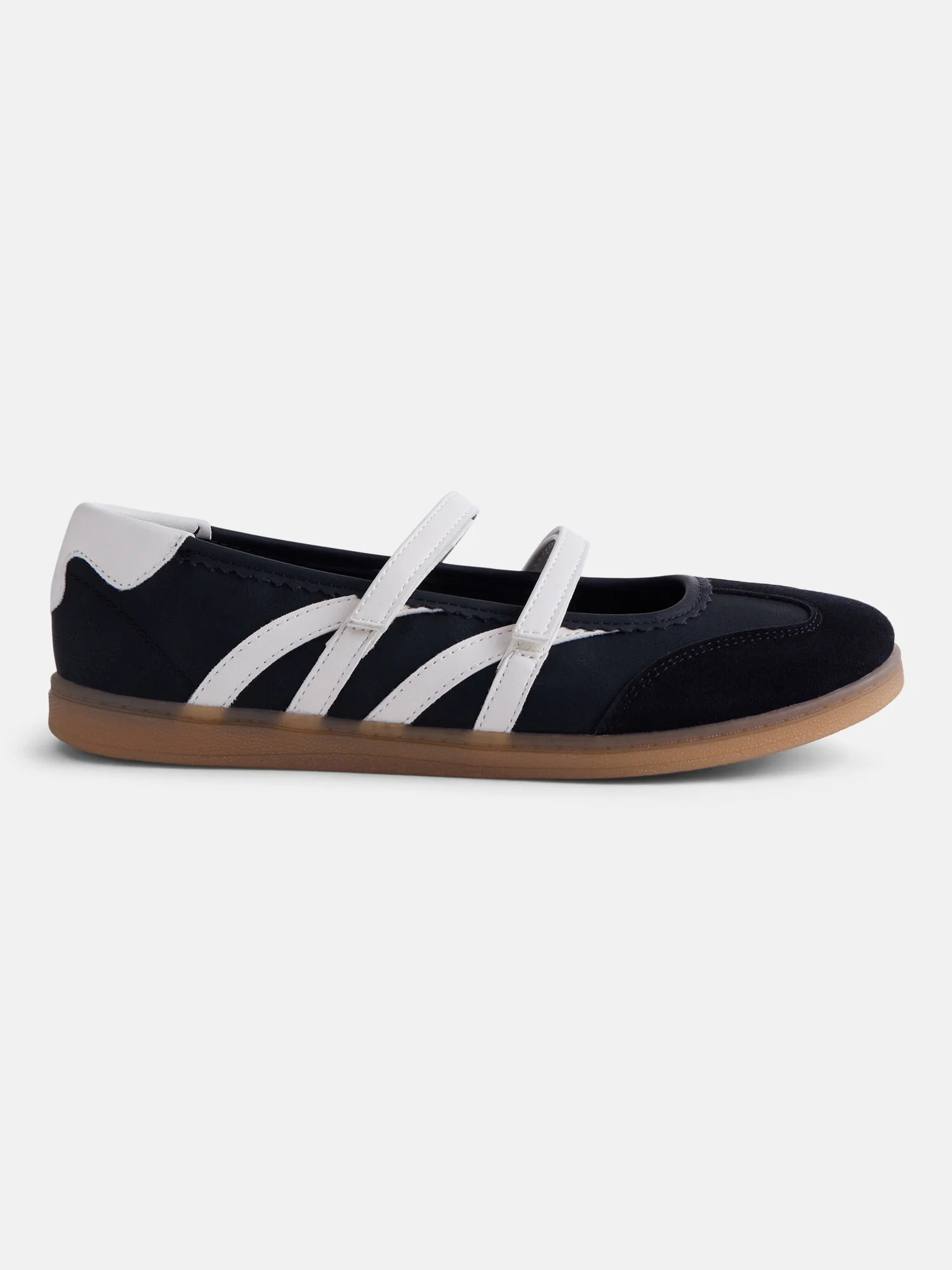 No Boundaries Women’s Strappy Ballet Sneakers | Walmart (US)