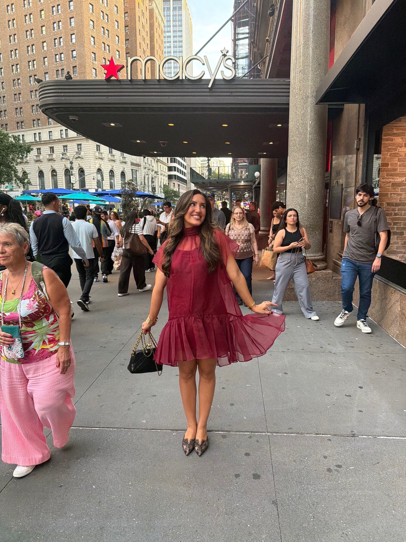 The perfect fit for a date night, a Broadway show or even a holiday party. Love this color for fall!

In a size 4, 7.5 heels

#LTKNYFW #LTKPetite #LTKootd