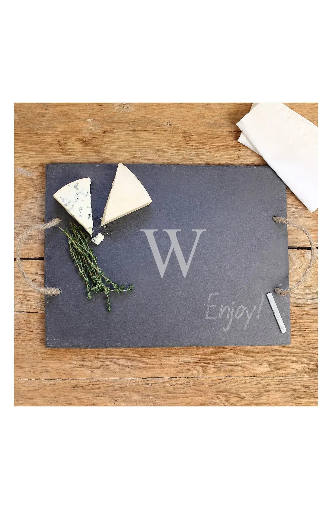 Cathy's Concepts Monogram Slate Serving Board | Nordstrom