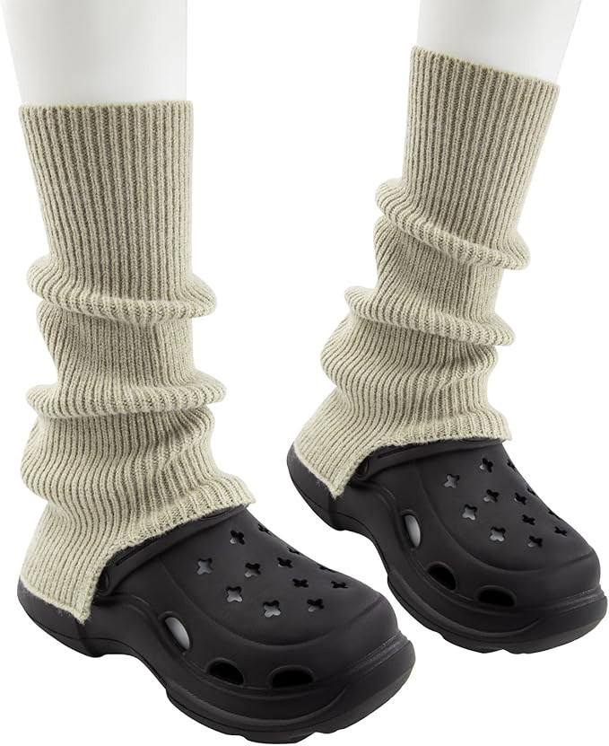 Knit Leg Warmers Girls Winter Long Socks for Women Leg Warmer Socks Thick Ankle Warmers Boots Lon... | Amazon (US)