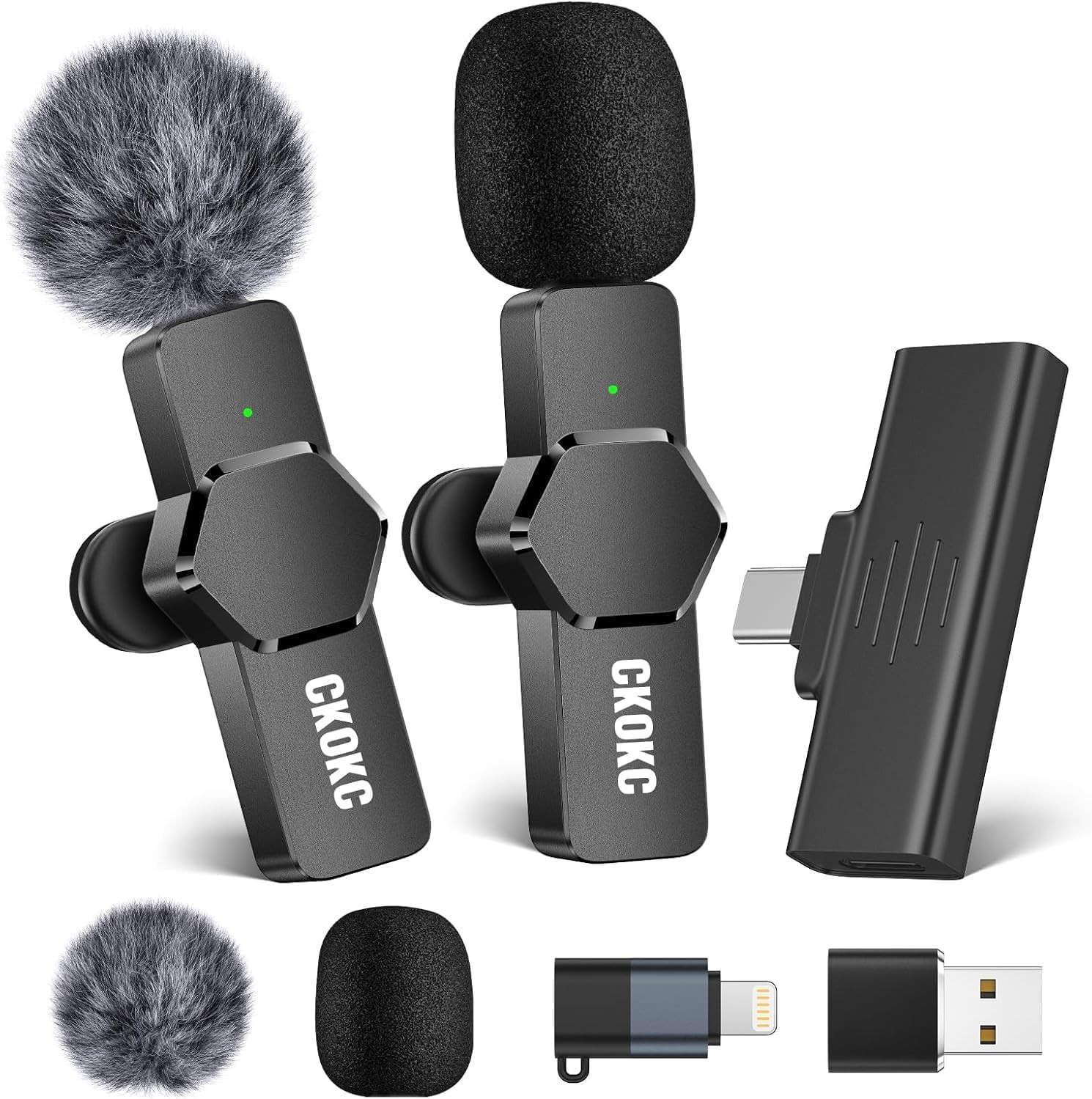 Wireless Lavalier Microphone for iPhone - Android Computer, Mini Microphone for Live Streaming, V... | Amazon (UK)