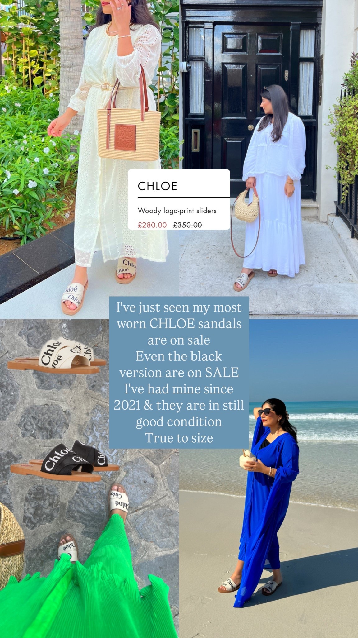 chloe woody mule sandals on sale - true to size!


#LTKspring #LTKshoes #LTKsummer