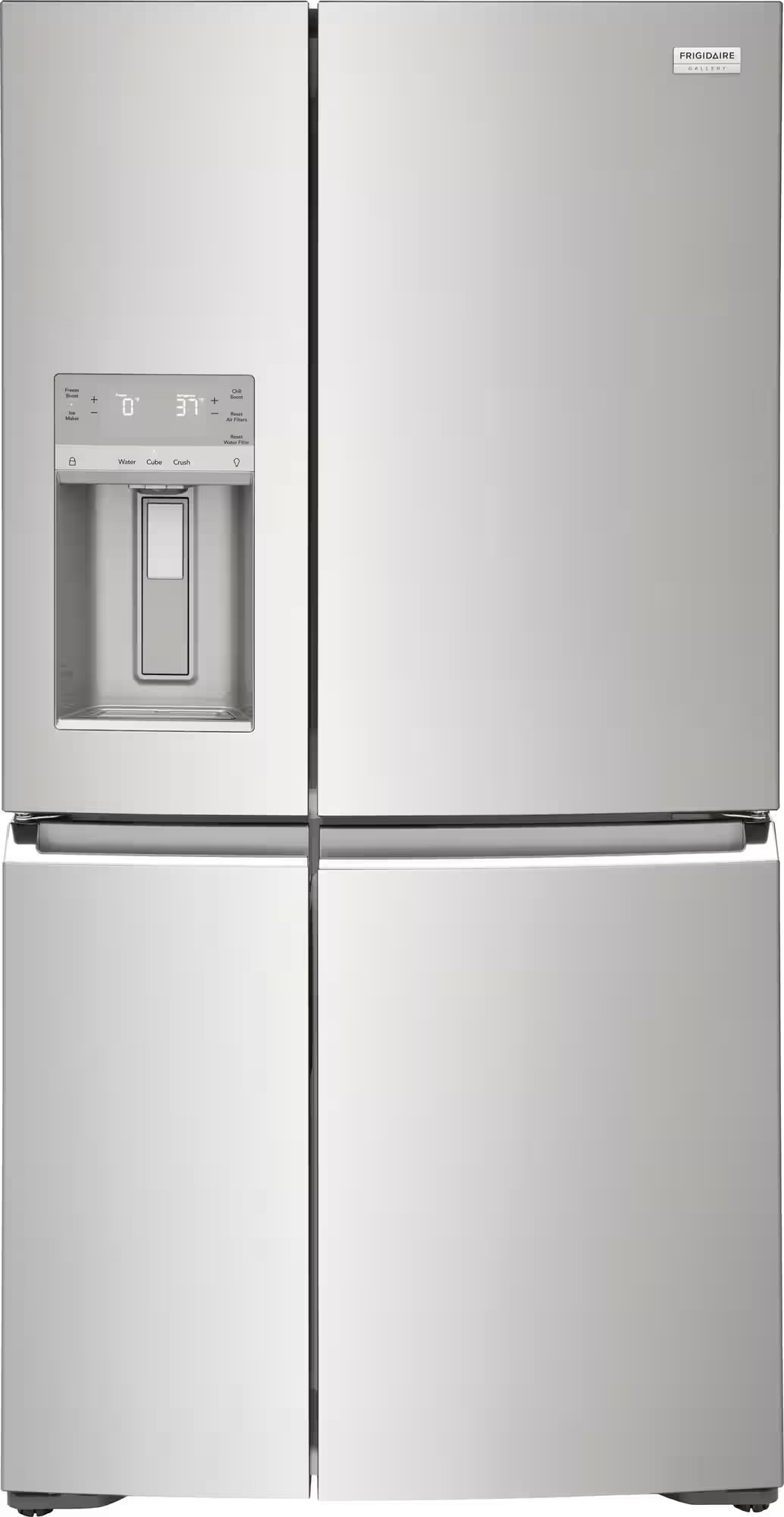 Frigidaire - Gallery 21.3 Cu. Ft. Counter-Depth 4-Door Refrigerator - Smudge Proof Stainless Steel | Best Buy U.S.