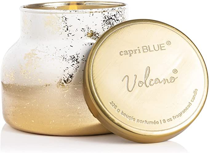 Capri Blue Glimmer Petite Signature Jar - Volcano Scented Candle with Ombre Glass Candle Holder -... | Amazon (US)