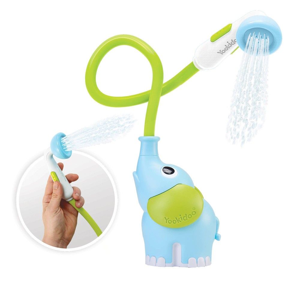 Yookidoo Elephant Baby Shower Bath Toy - Blue | Target