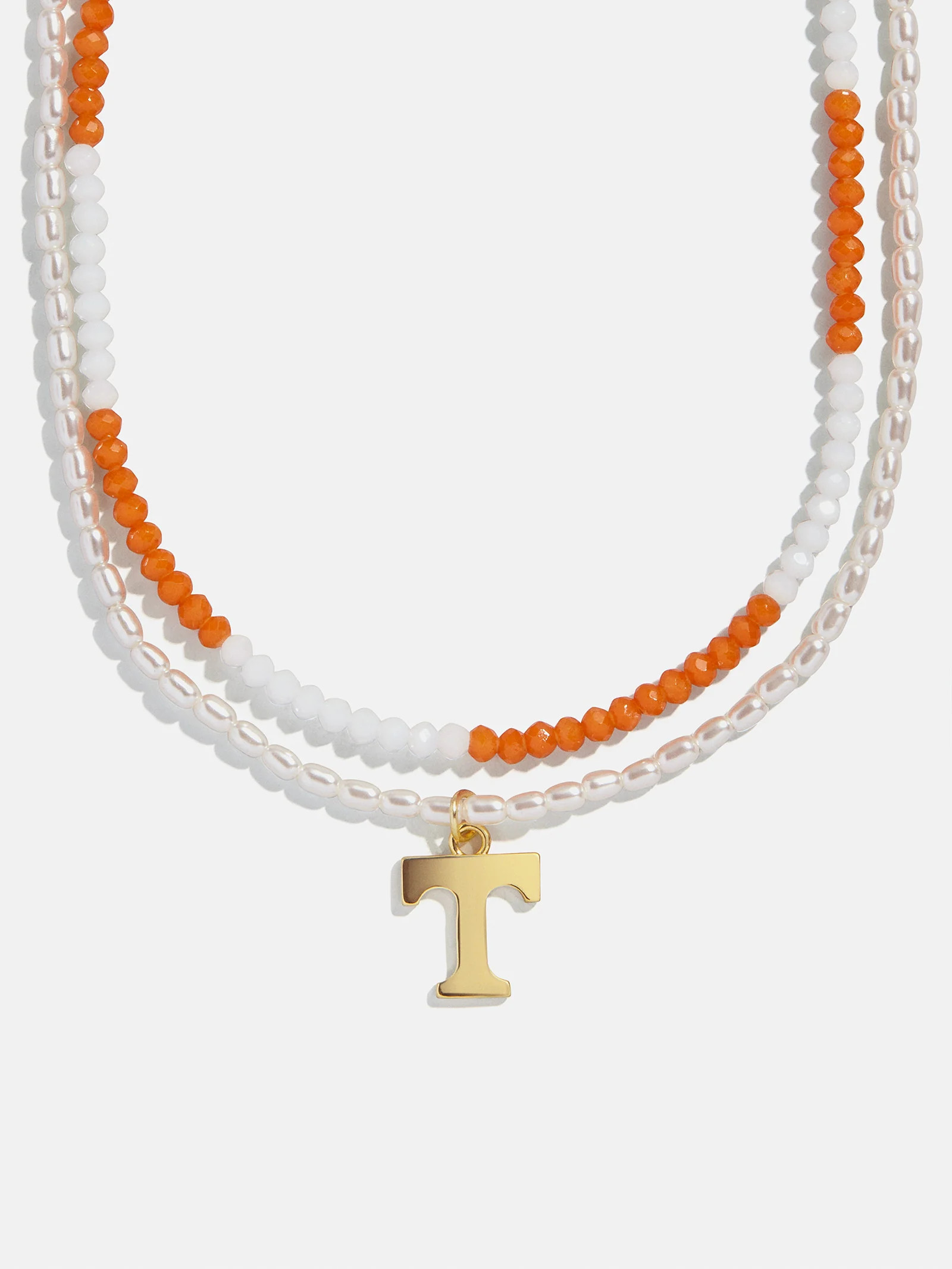 University of Tennessee Beaded Logo Necklace Set - University of Tennessee | BaubleBar