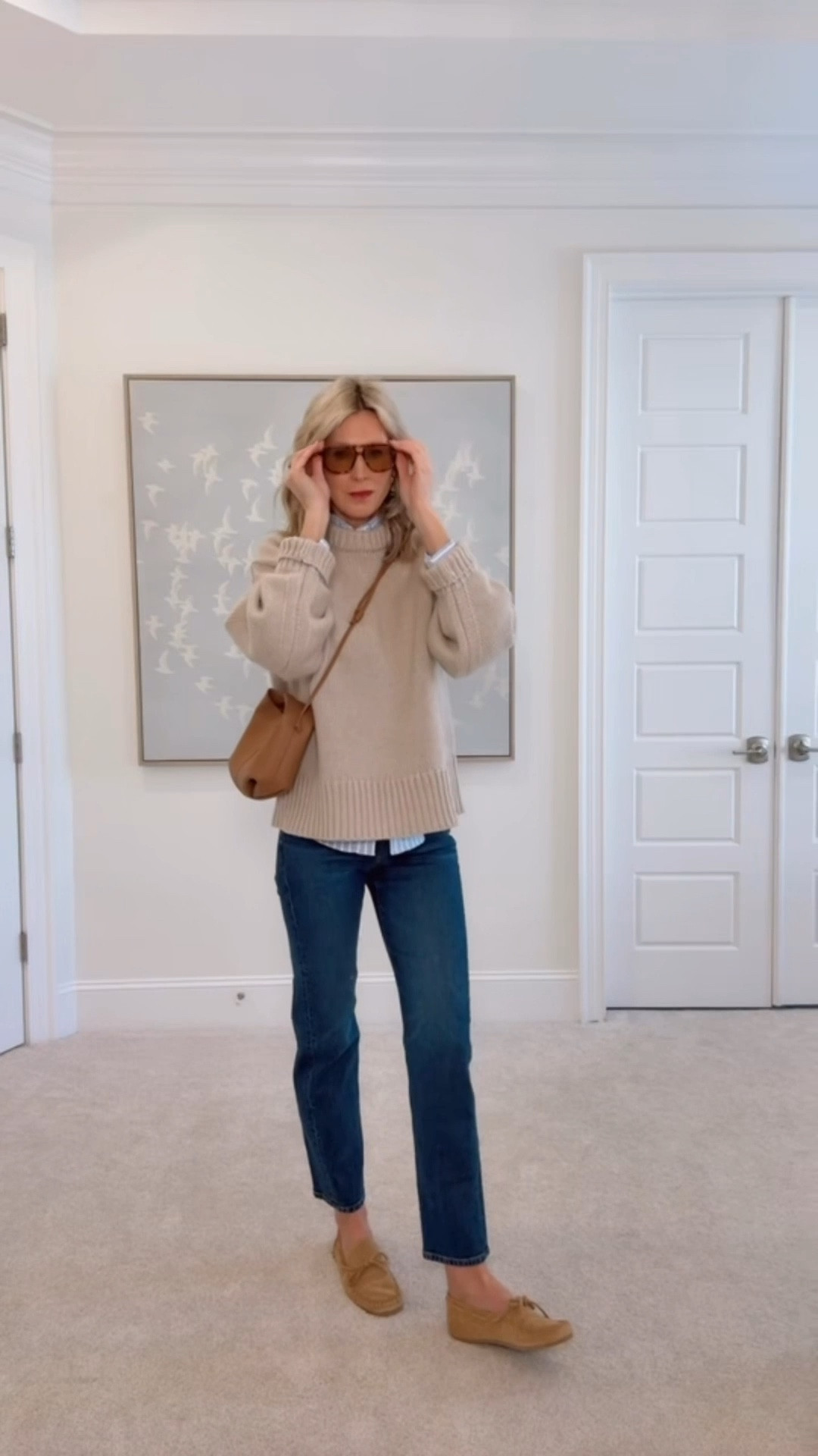 The perfect winter uniform!  I bet you already have a lot of these pieces in your closet❤️
AYR jeans are TTS 
Wearing a small in the Tuckernuck sweater 
Linking a few options for the moccasins, they sell out quickly! 

#LTKmomlife #LTKTall #LTKOver40