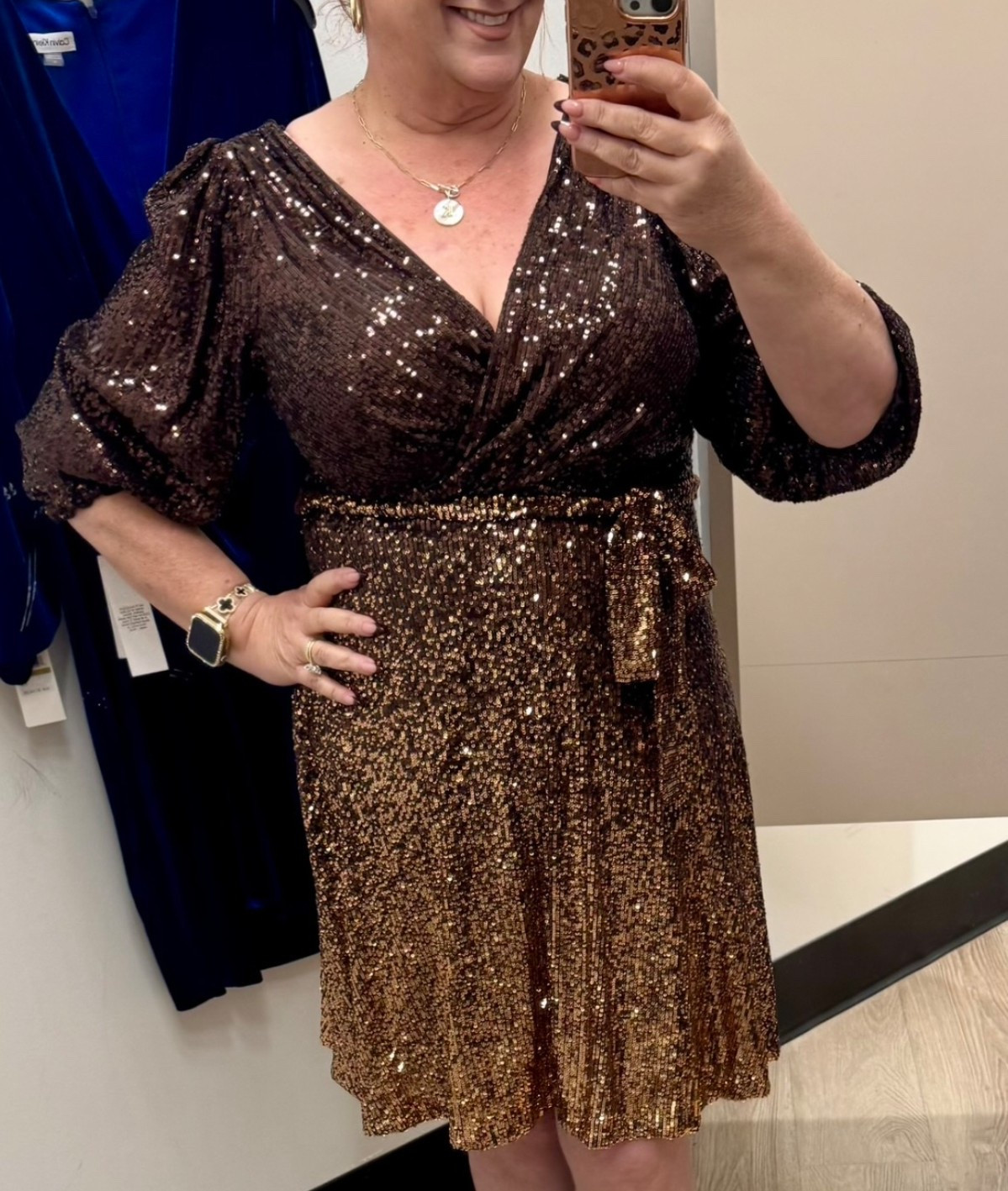 This would be such a fun dress for New Years Eve 🍾🎉🥳

I adore the ombré colors in these sequins. It runs a tad large so I had to size down one size. 

Comment “ ombré dress “ for the 🔗 or check my LTK

#newyearseveoutfitinspo #nyeootd
#ombredress #sequindress
#plussizeformal #midsizeformal #dnky #newyearseveoutfit #partydress #size16 #size14 #size18 #calvinkleindress #cocktaildress
#plussizesequindress #macys #macysstyle #macysfashion #formaldress

#LTKMidsize #LTKHoliday #LTKPlusSize