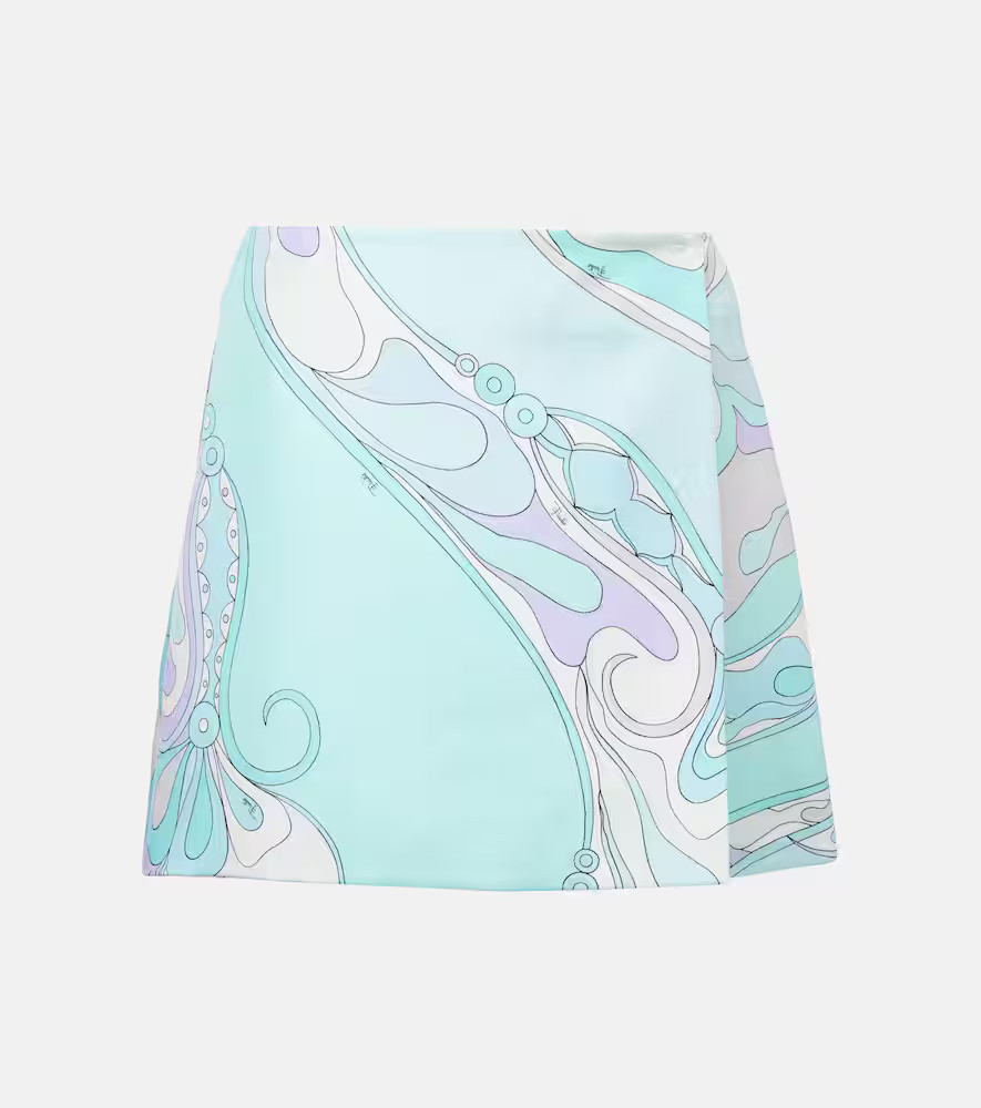 Pucci Orchidee silk twill miniskirt | Mytheresa (US/CA)