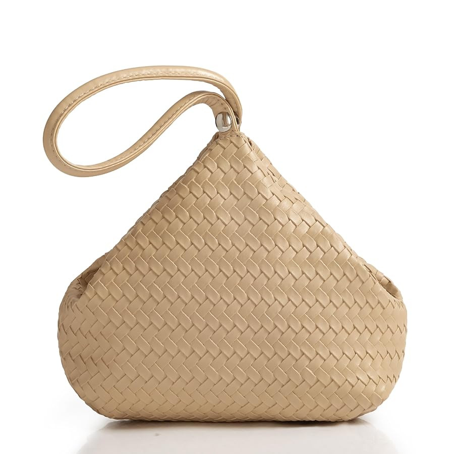 BABEYOND Clutch Purses for Women - Woven Purse Evening Bags Faux Leather Wristlet Handbag for Dai... | Amazon (US)