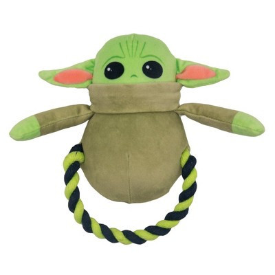Buckle-Down Dog Toy Plush Rope Toy - Star Wars The Child Plush + Green Black Round Rope | Target