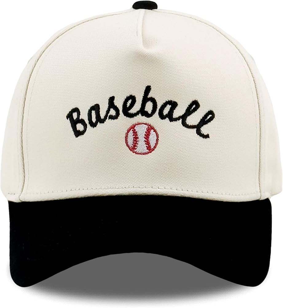 Sports Trucker Hat for Women Men, Cotton Baseball Cap for Ball Sports Lovers, Adjustable Athletic... | Amazon (US)