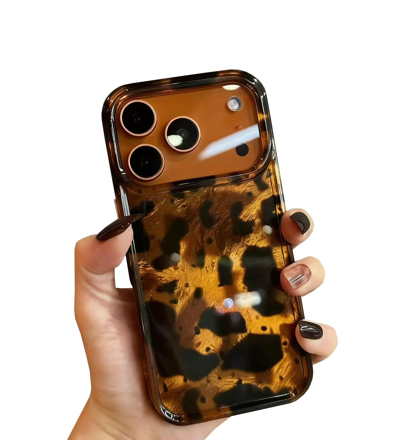 Doowear Case for iPhone 17 Case Girls Women Cute Brown Tortoise Shell Pattern Leopard Full Camera... | Amazon (UK)