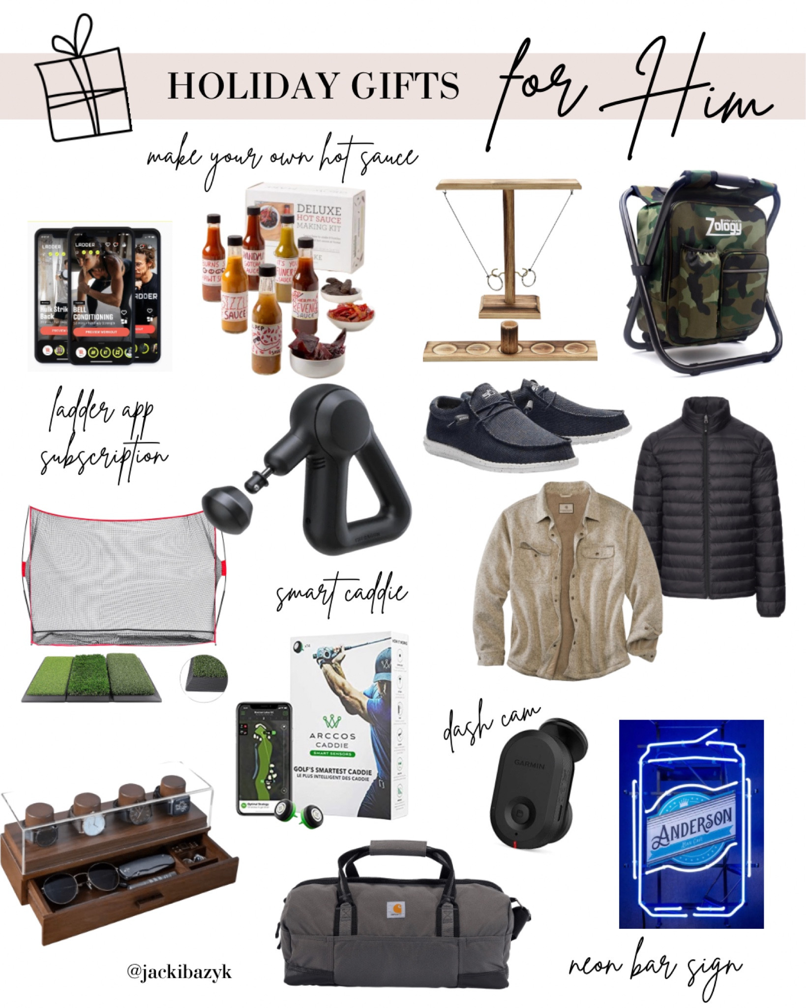 Gifts for any man in your life. Unique, yet practical gifts that are not another tie! // gifts for him, gift guide for men, practical gift ideas for men, seasonal gifts, golf, the outdoor guy, the one who has it all 

#LTKSeasonal #LTKHoliday
