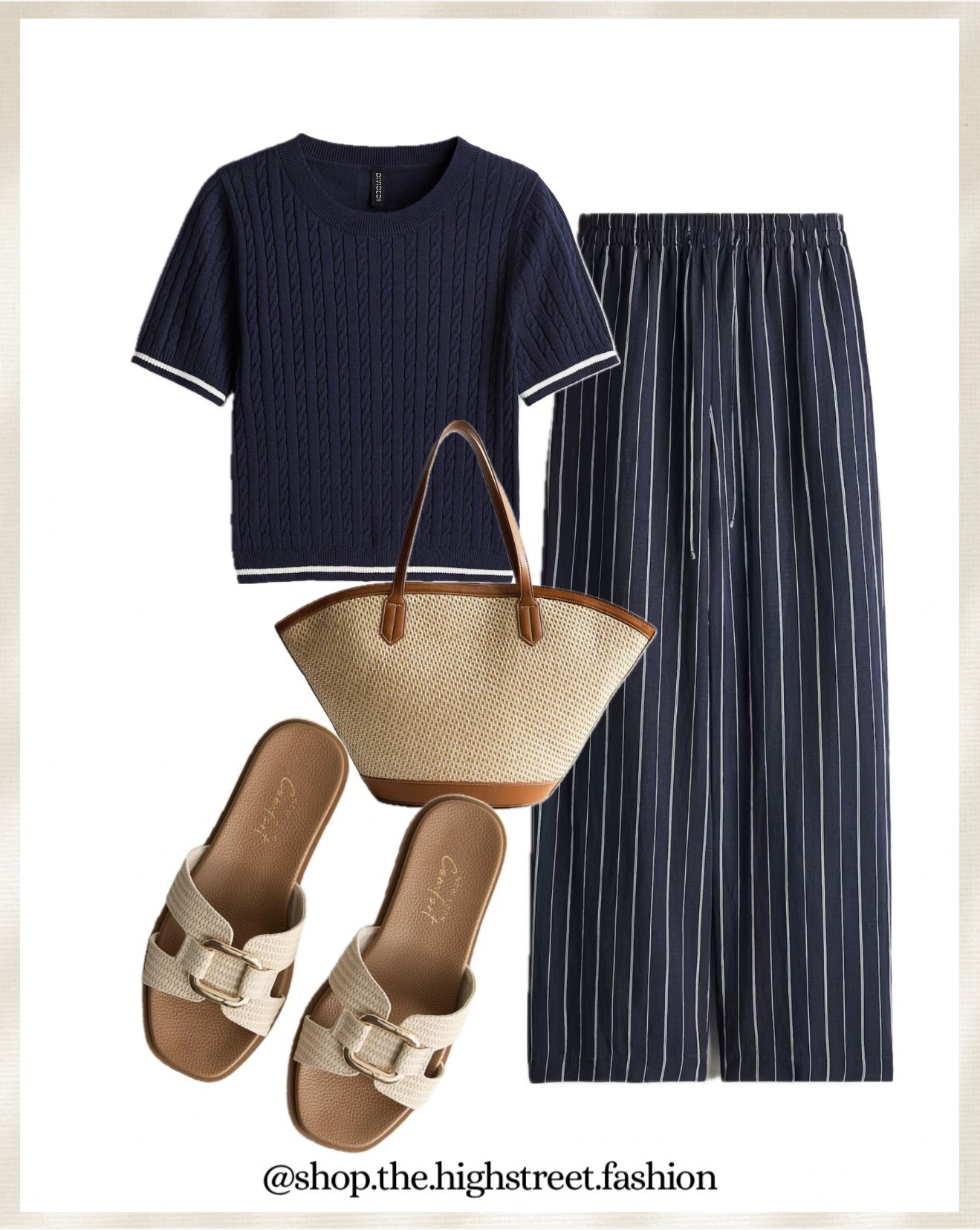 Spring, summer, spring fashion, navy, stripes, sandals, H&M, new look, ootd, outfit ideas, fashion, fashion inspo, highstreet fashion 

#LTKspring #LTKstyletip #LTKuk