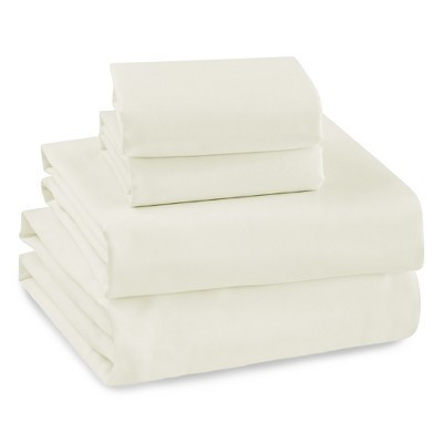 Cream 300TC Sateen Twin 3pc Sheet Set - Levtex Home | Target