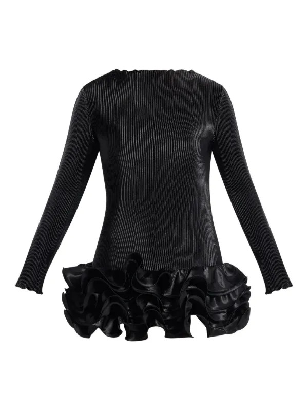 Park Avenue ruffled mini dress | Farfetch Global