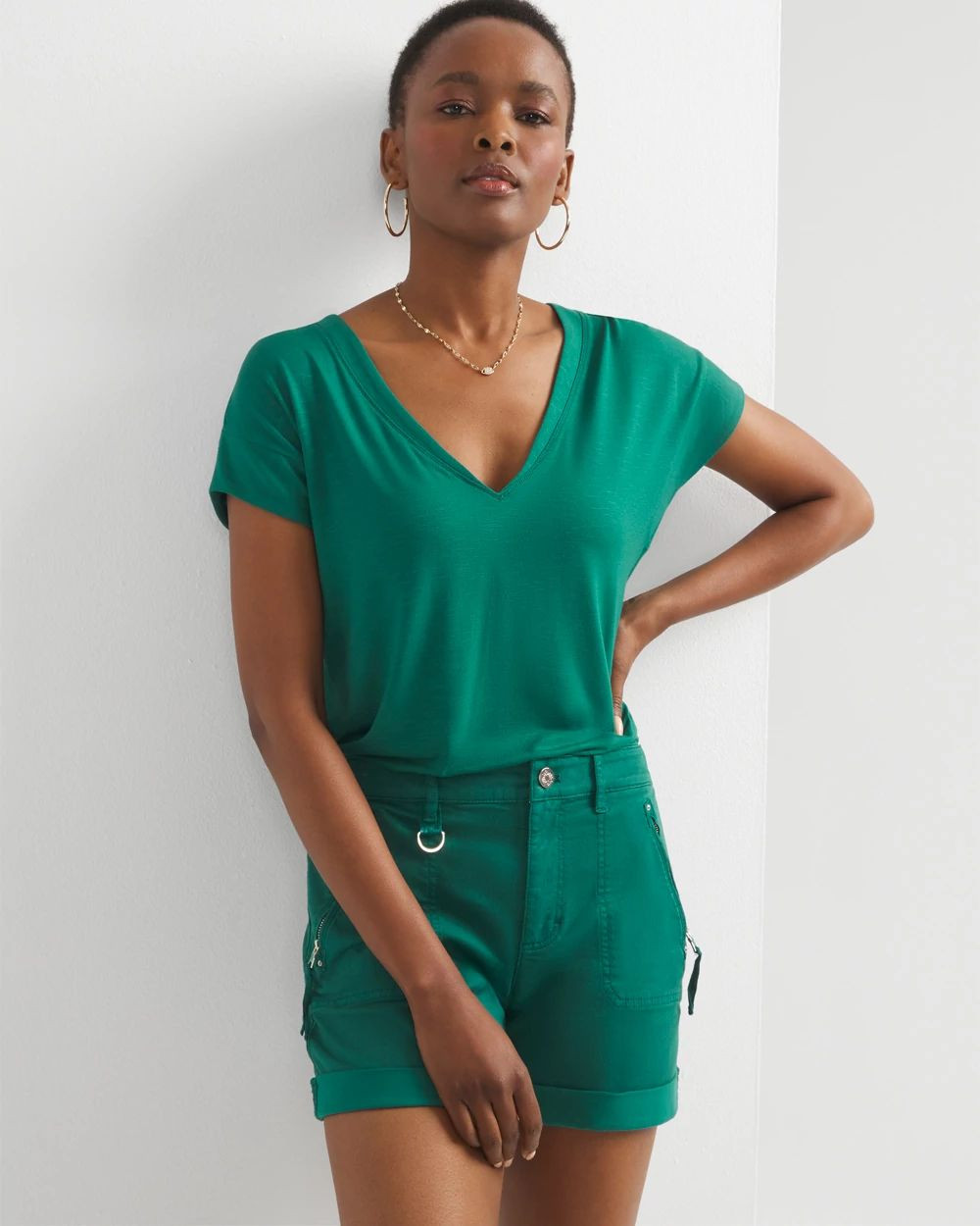 Short Sleeve Power Tee | White House Black Market