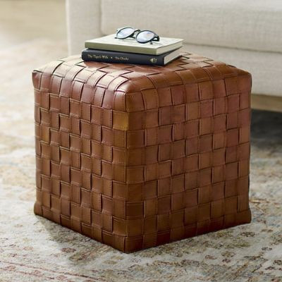 Sabino Woven Ottoman | Grandin Road