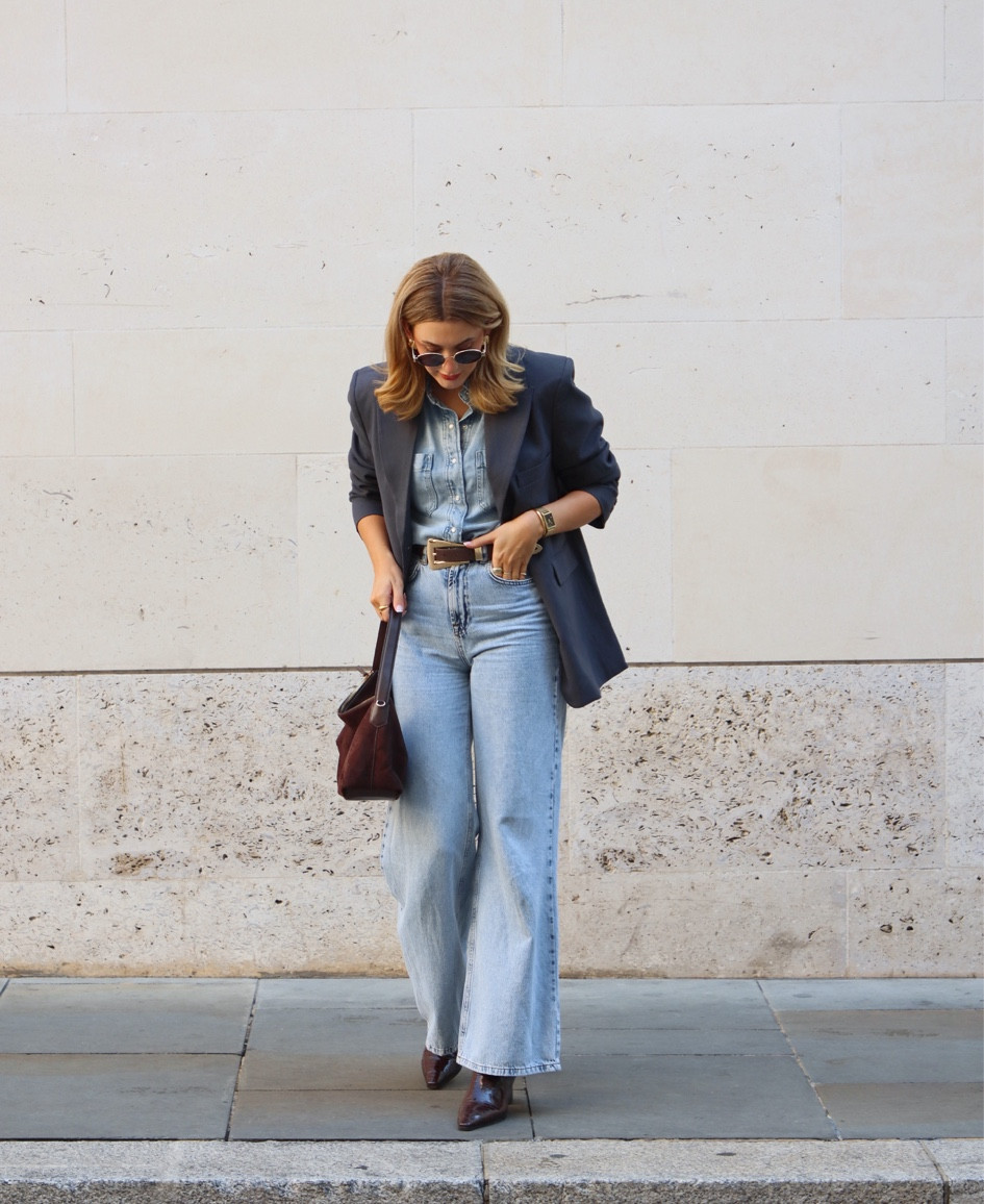 Double denim with a touch of chocolate brown🤎 

A big coat would be added immediately over the top with the weather we are having at the moment but it’s a cute look for when you get inside! How are you spending this very windy Sunday? 

#dissh #tallfashionblogger #neutralstyle #tallfashion #aw24

#LTKwinter #LTKuk #LTKautumn