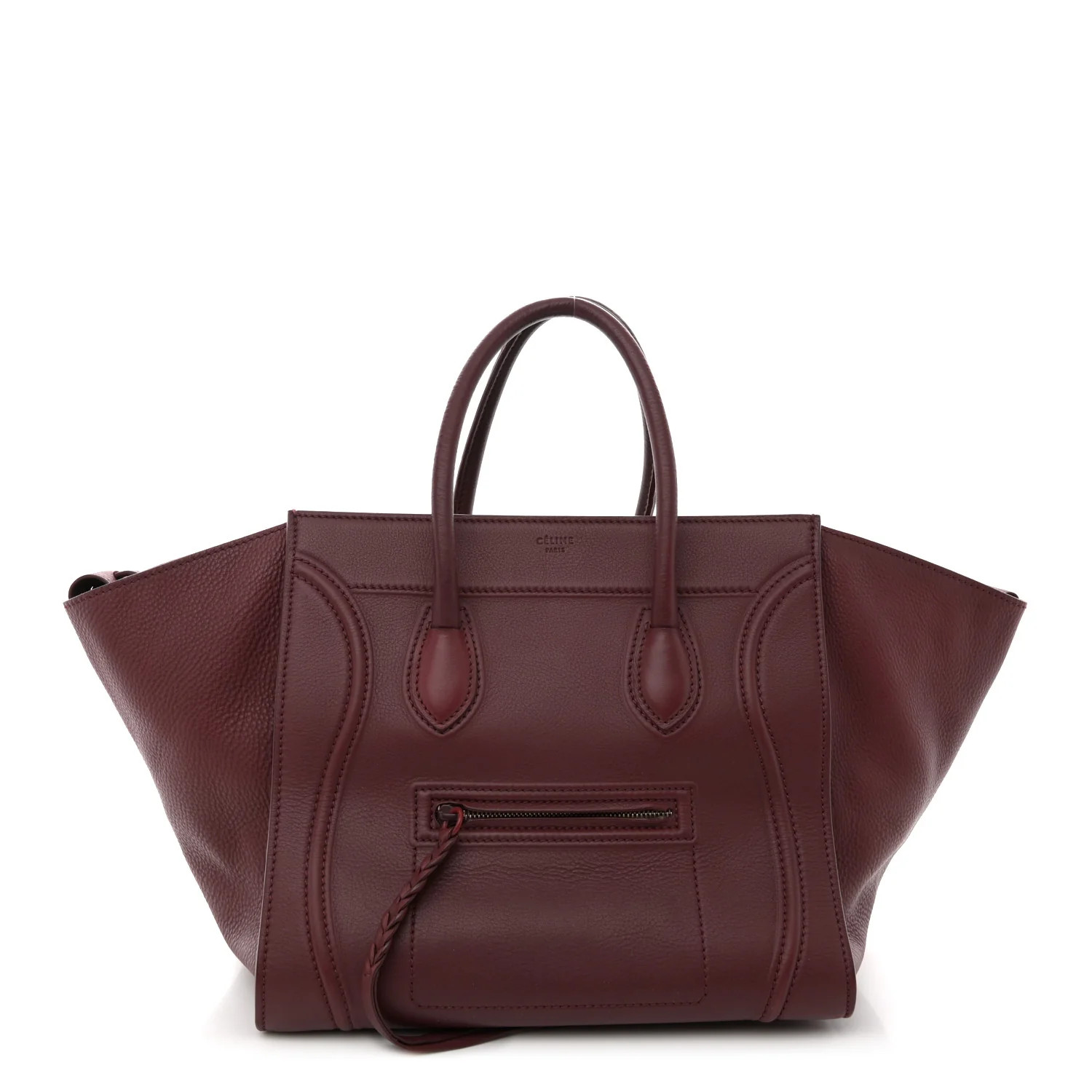 Supple Calfskin Medium Phantom Luggage Burgundy | FASHIONPHILE (US)