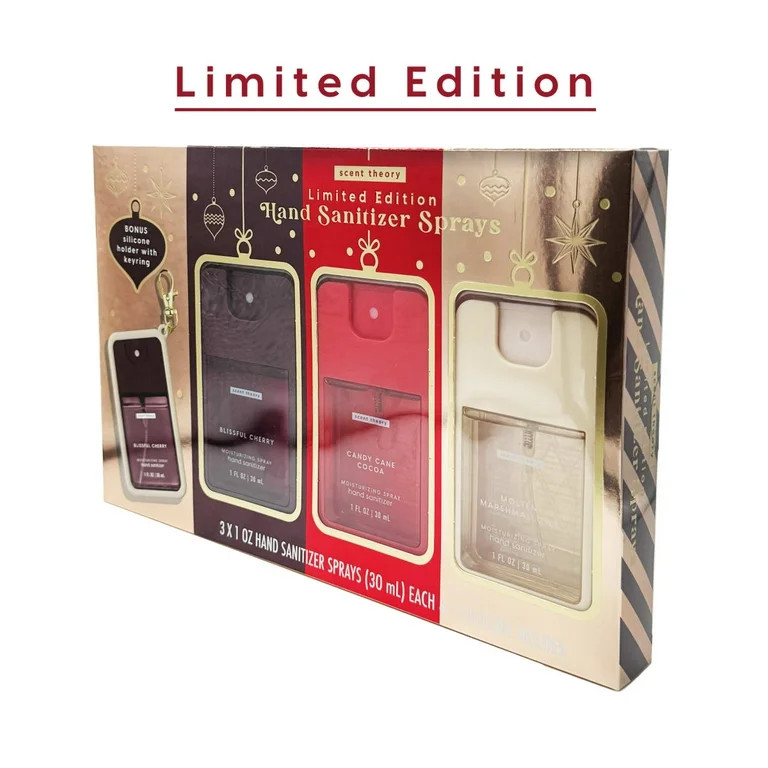 Scent Theory Holiday Hand Sanitizer Spray Gift Set - Limited Edition, 3 Piece | Walmart (US)