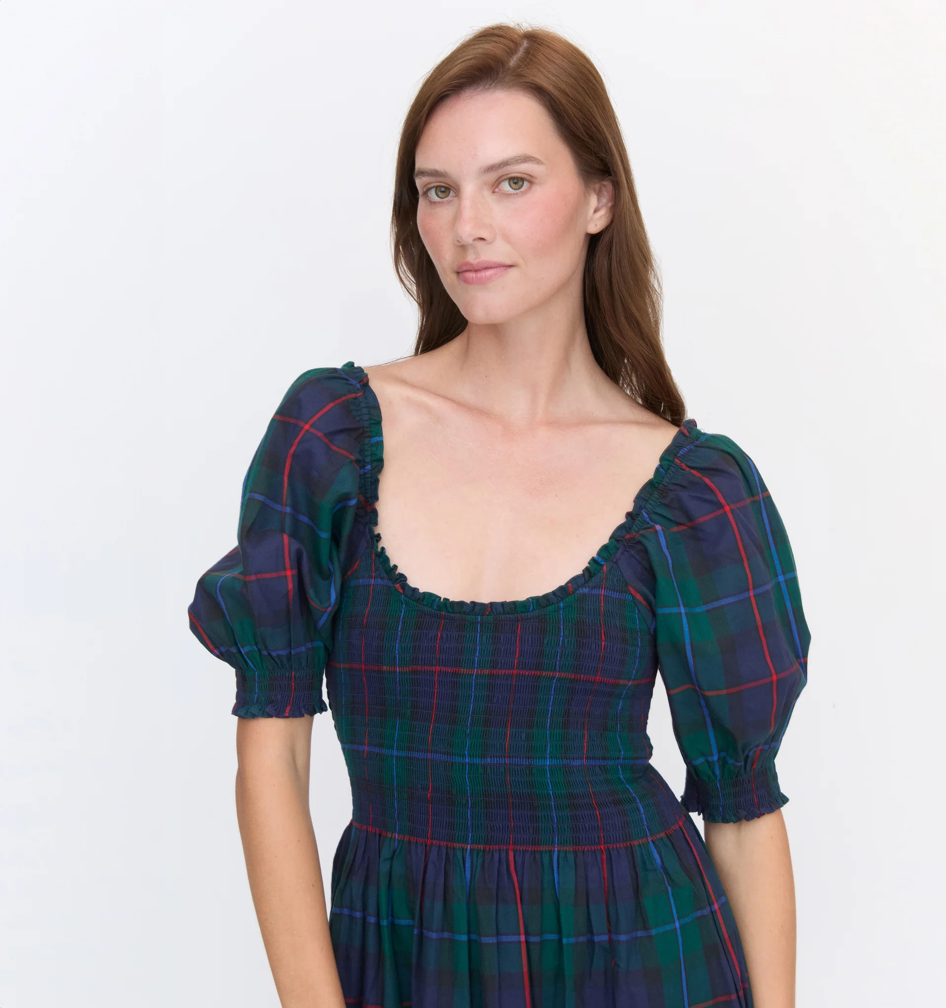 The Louisa Nap Dress - Midnight Tartan | Hill House Home US