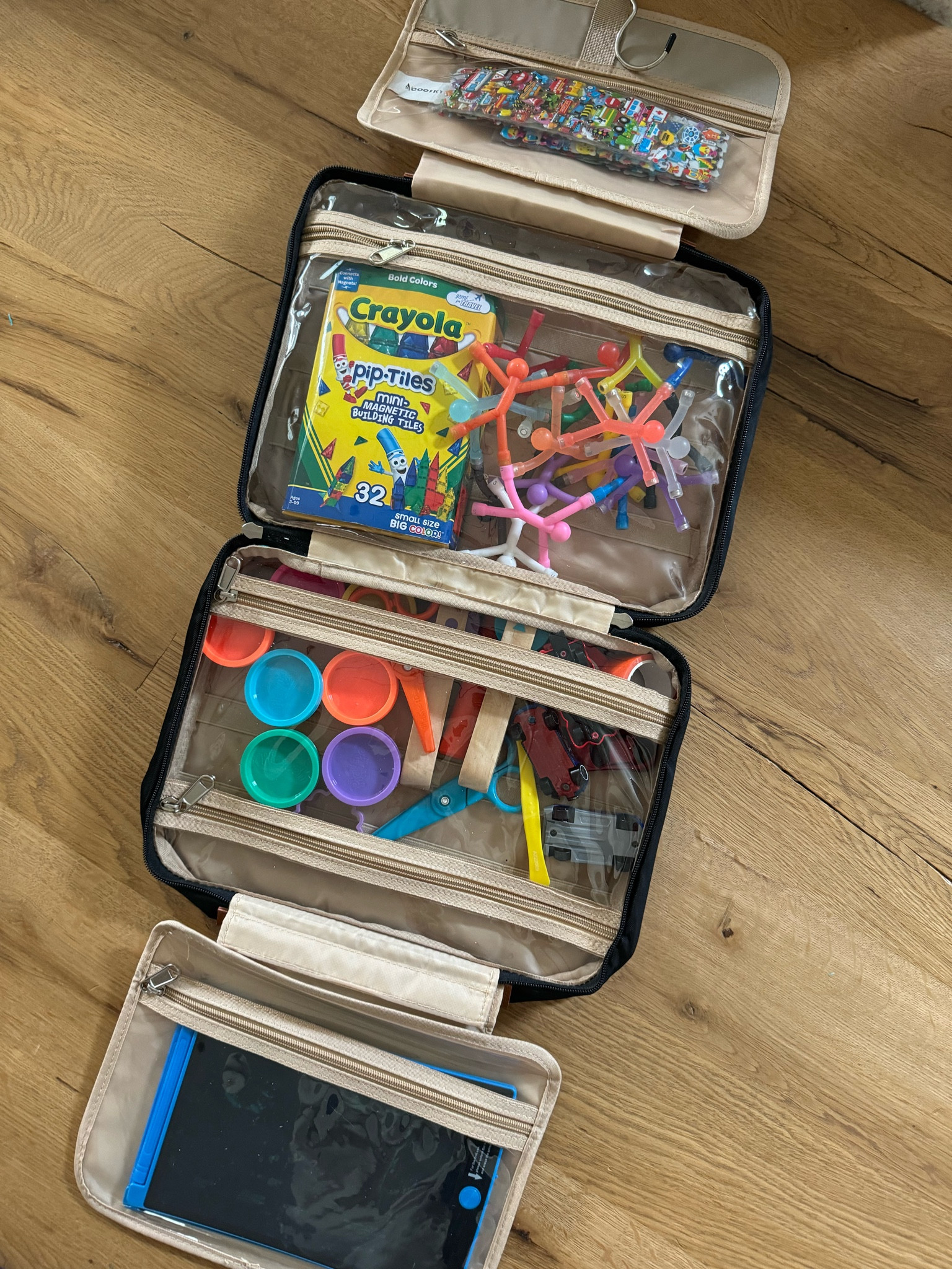 My kids Busy bag for long travel days - #WalmartPartner @walmart 