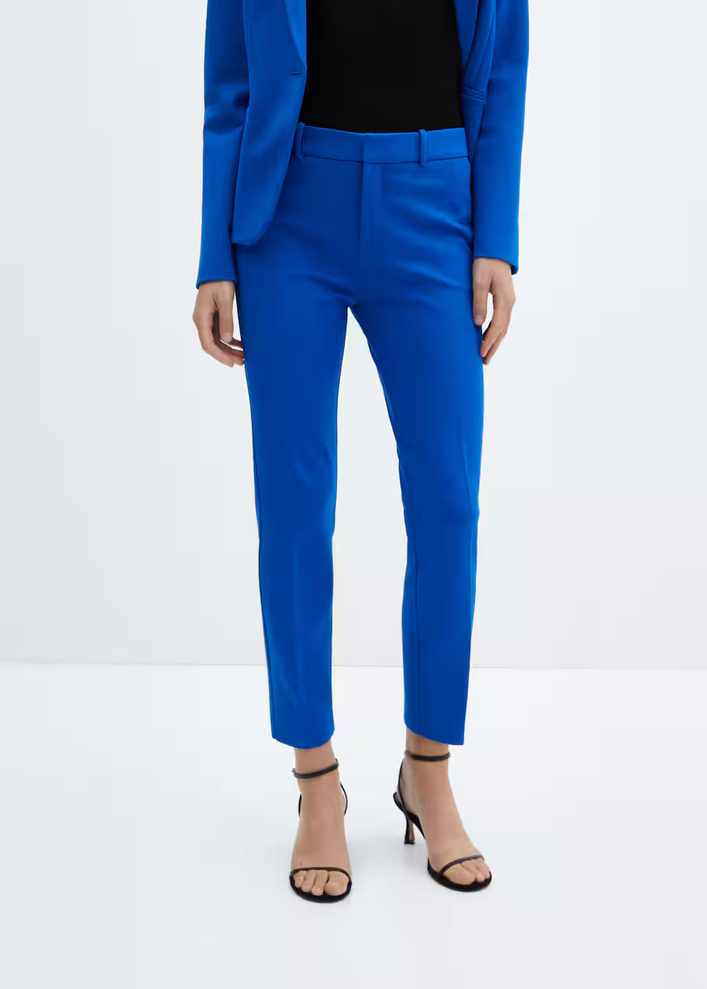 Rome-knit straight pants -  Women | Mango USA | MANGO (US)