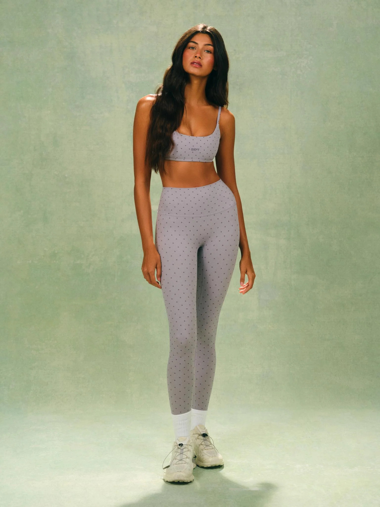 AERALINE\u2122 BREATHE POLKA DOT HIGH-RISE LEGGINGS - DOT | SET Active
