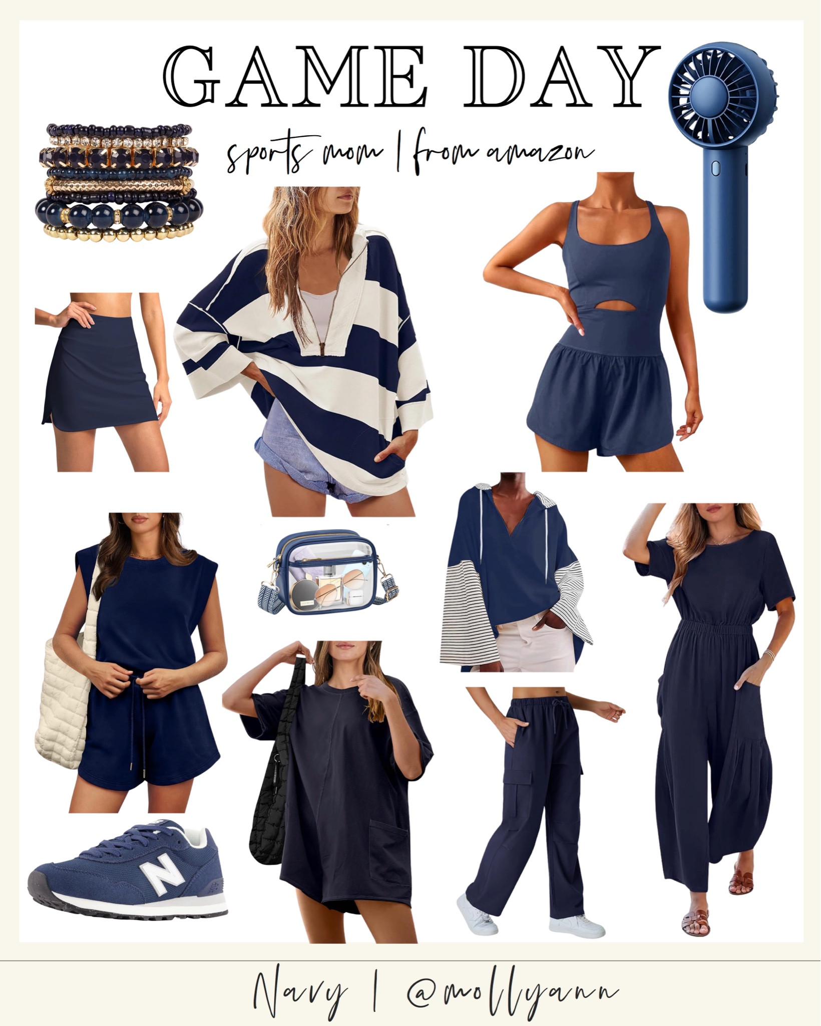 Game Day - School Colors.
 📣 Navy 🖤💙 Amazon finds!! 

#LTKBacktoSchool #LTKFindsUnder50 #LTKActive