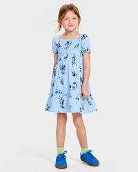 Toddler Girls Mommy And Me Floral Ruffle Dress - blue | The Children's Place