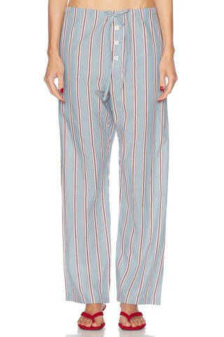 BODE Regatta Stripe Pajama Pant in Blue Multi - Blue. Size M (also in ). | FWRD 