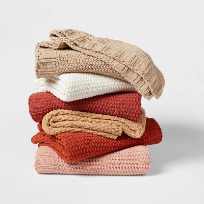 Solid Chenille Knit Throw Blanket - Threshold™ | Target