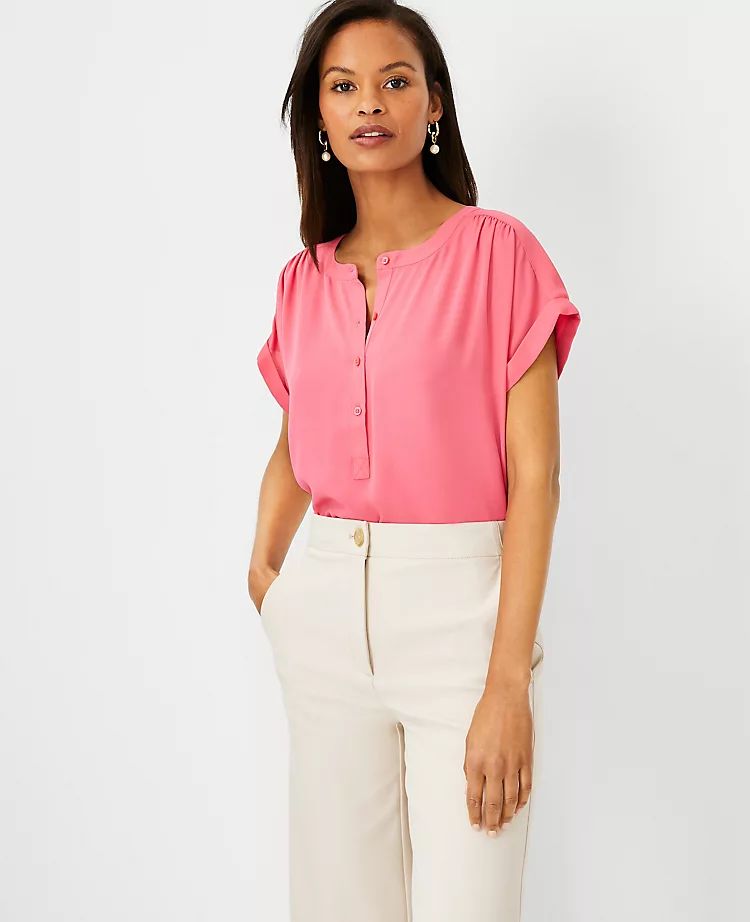 Drop Shoulder Popover | Ann Taylor | Ann Taylor (US)