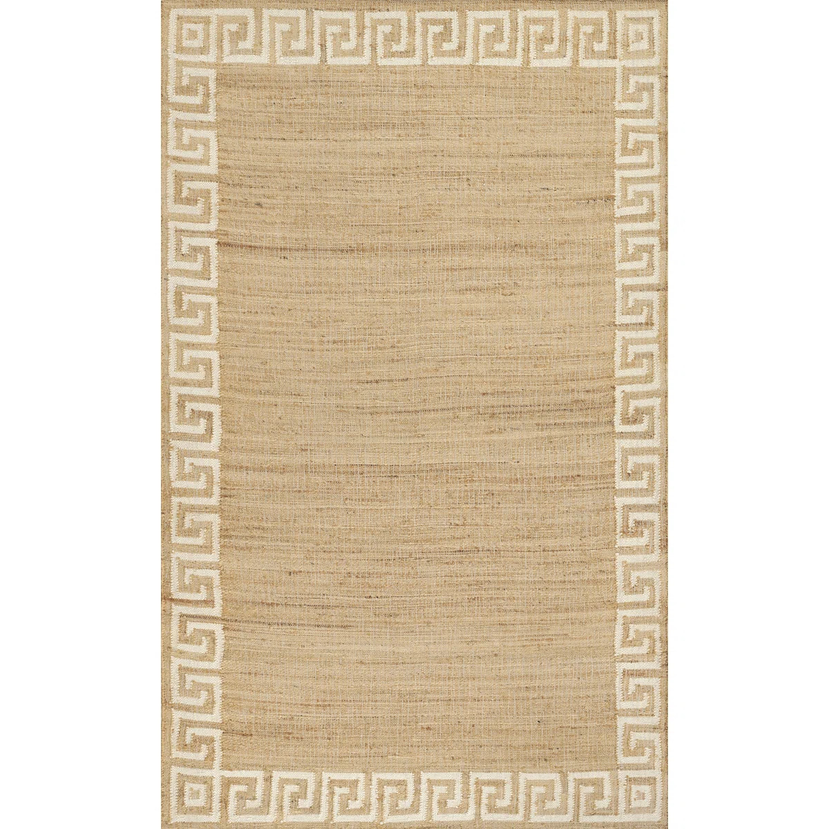 Erin Gates by Momeni Orchard Greek Key Jute and Wool Hand Woven Ivory Area Rug | Wayfair North America