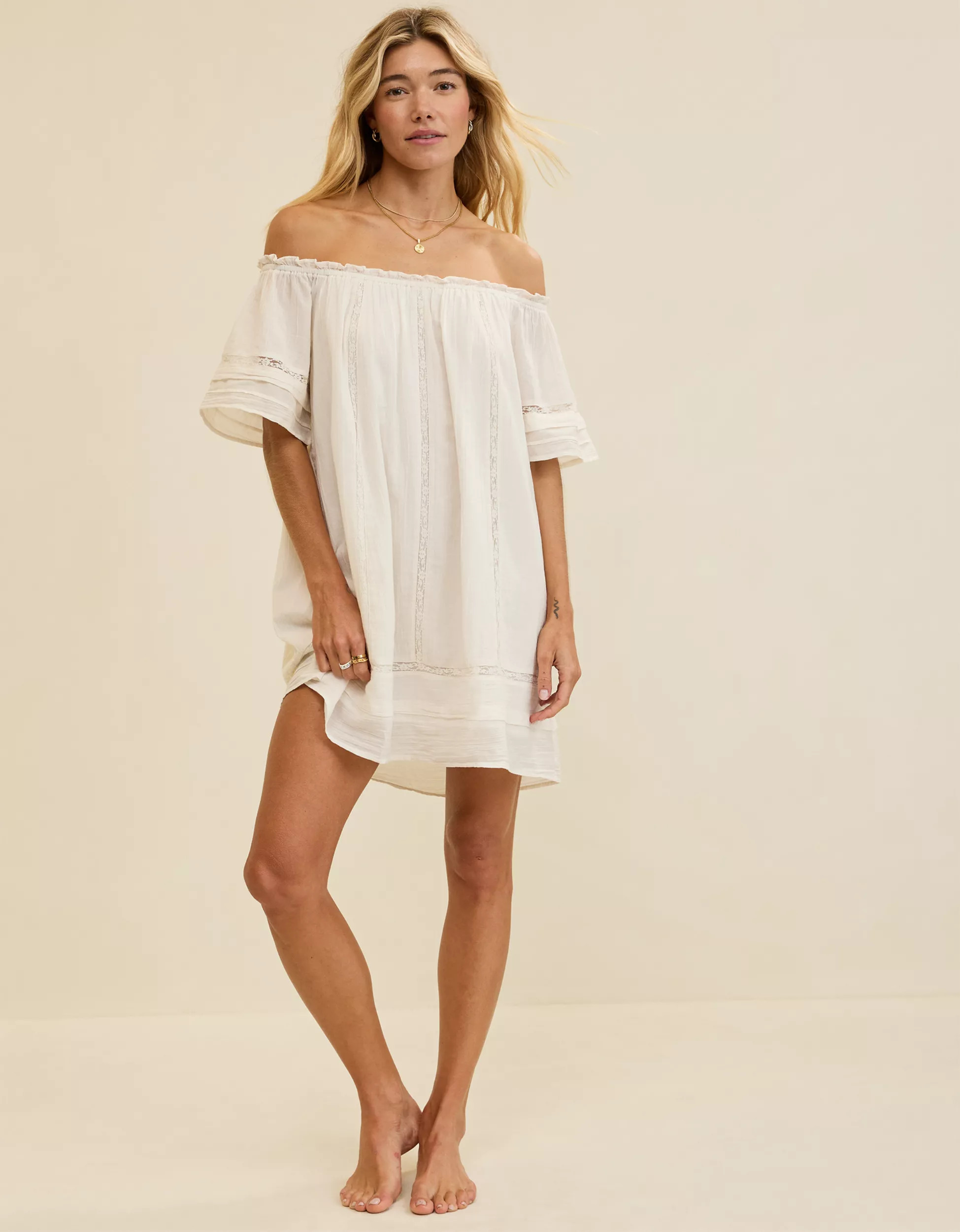 Aerie Femme Off-The-Shoulder Nightie | Aerie