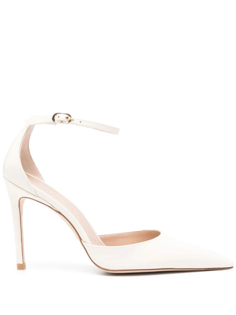 Stuart Weitzman Stuart 85mm Leather Pumps - Farfetch | Farfetch Global