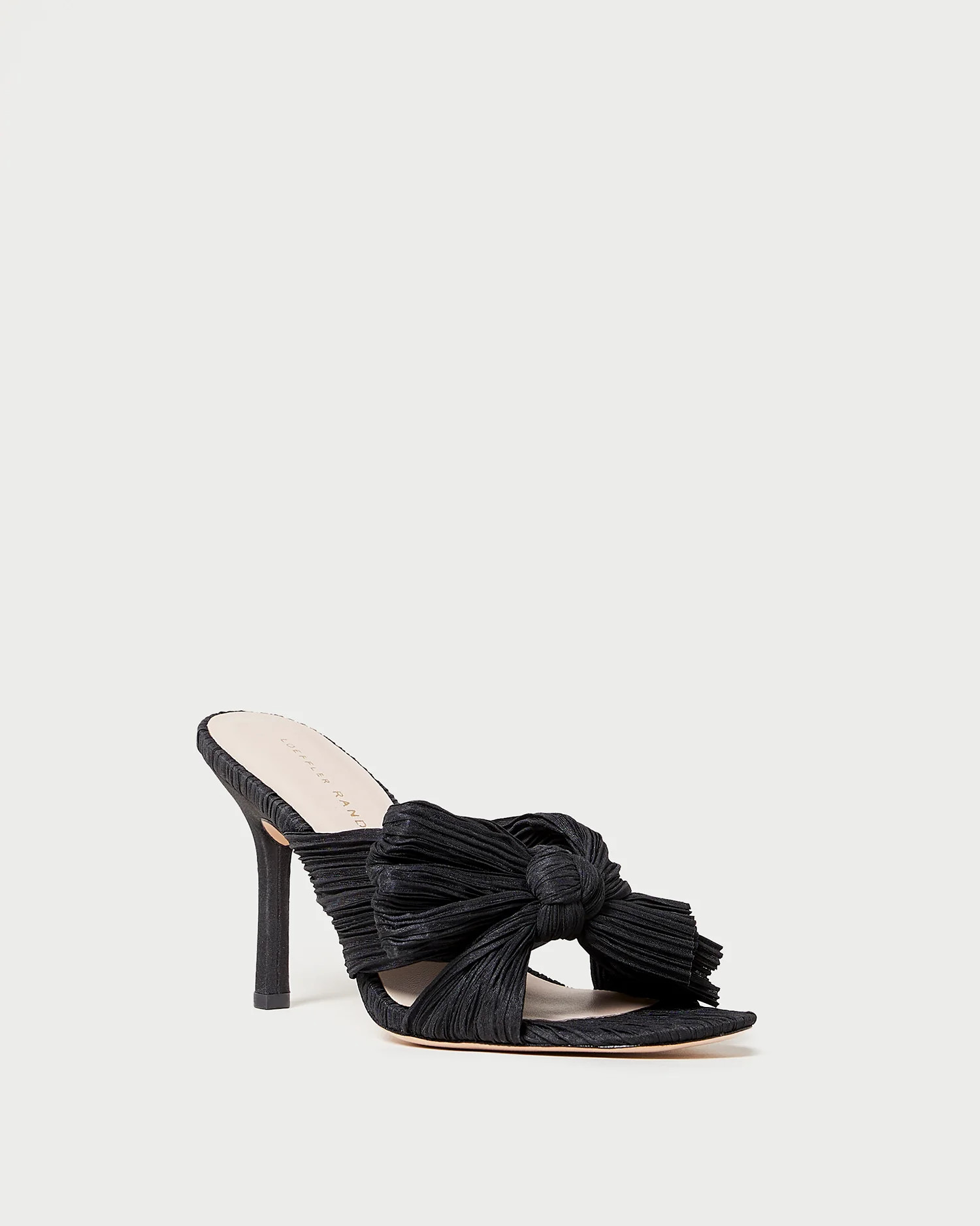 Claudia Black Pleated Bow Mule | Loeffler Randall