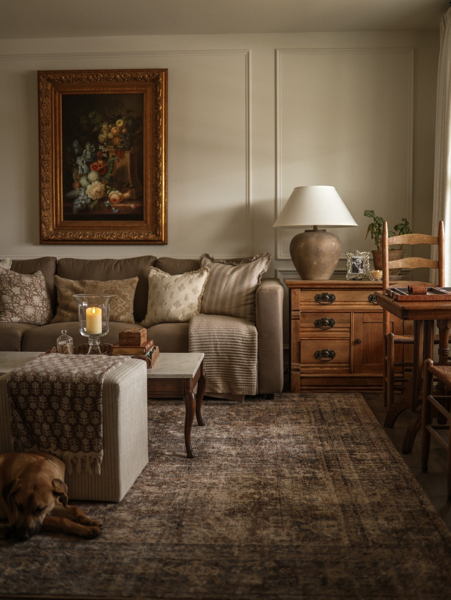 I love our ikea sofa but I did replace the cover with a brown cotton one from Comfort Works (not on LTK)

Living room, rug, lamp, pillows

#LTKHome #LTKSaleAlert