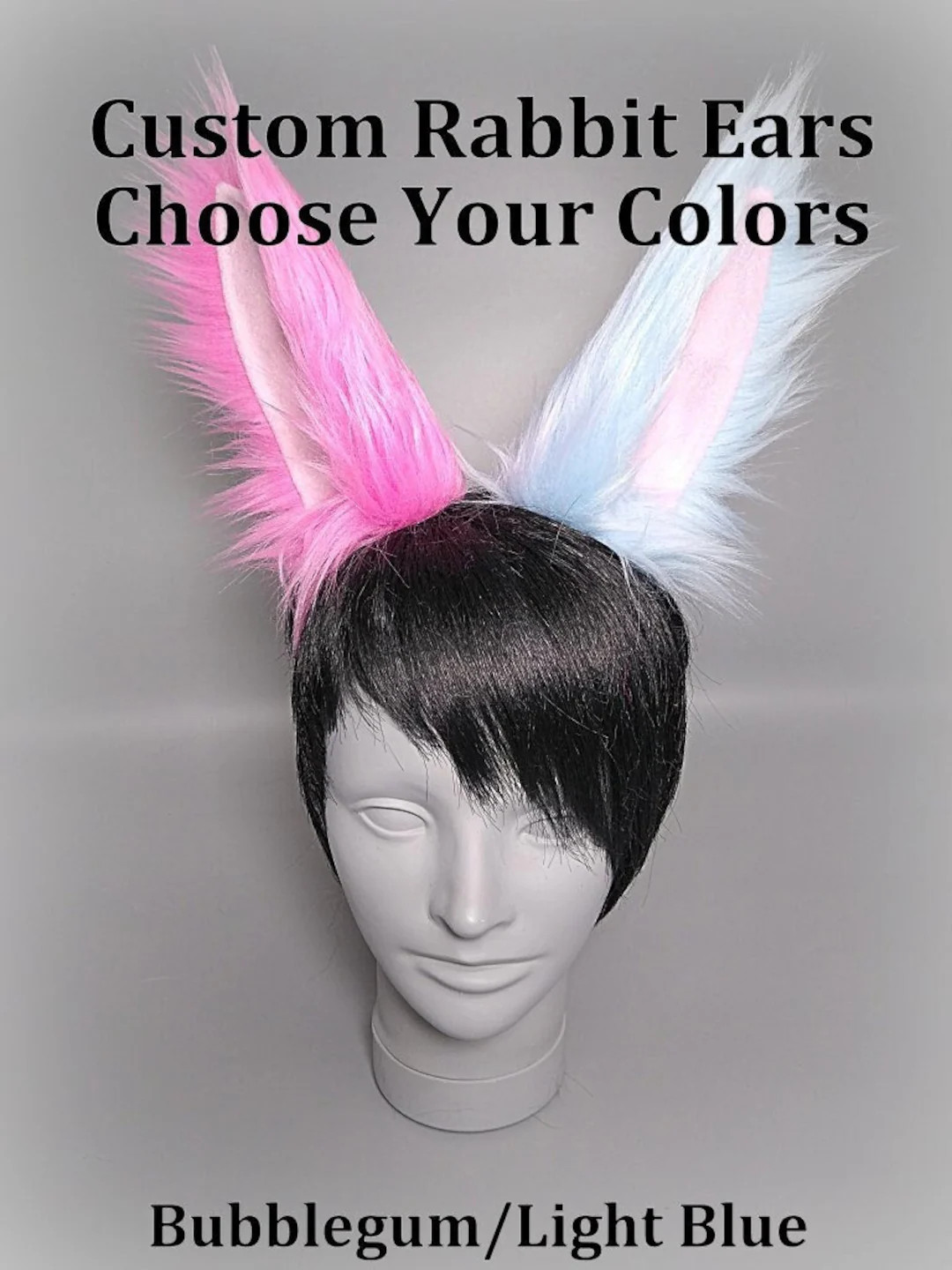 Rabbit Ears Headband, Furry Cosplay Ears, Custom Animal Ears, Faux Fur Ears, Faux Bunny Ears, Cho... | Etsy (US)