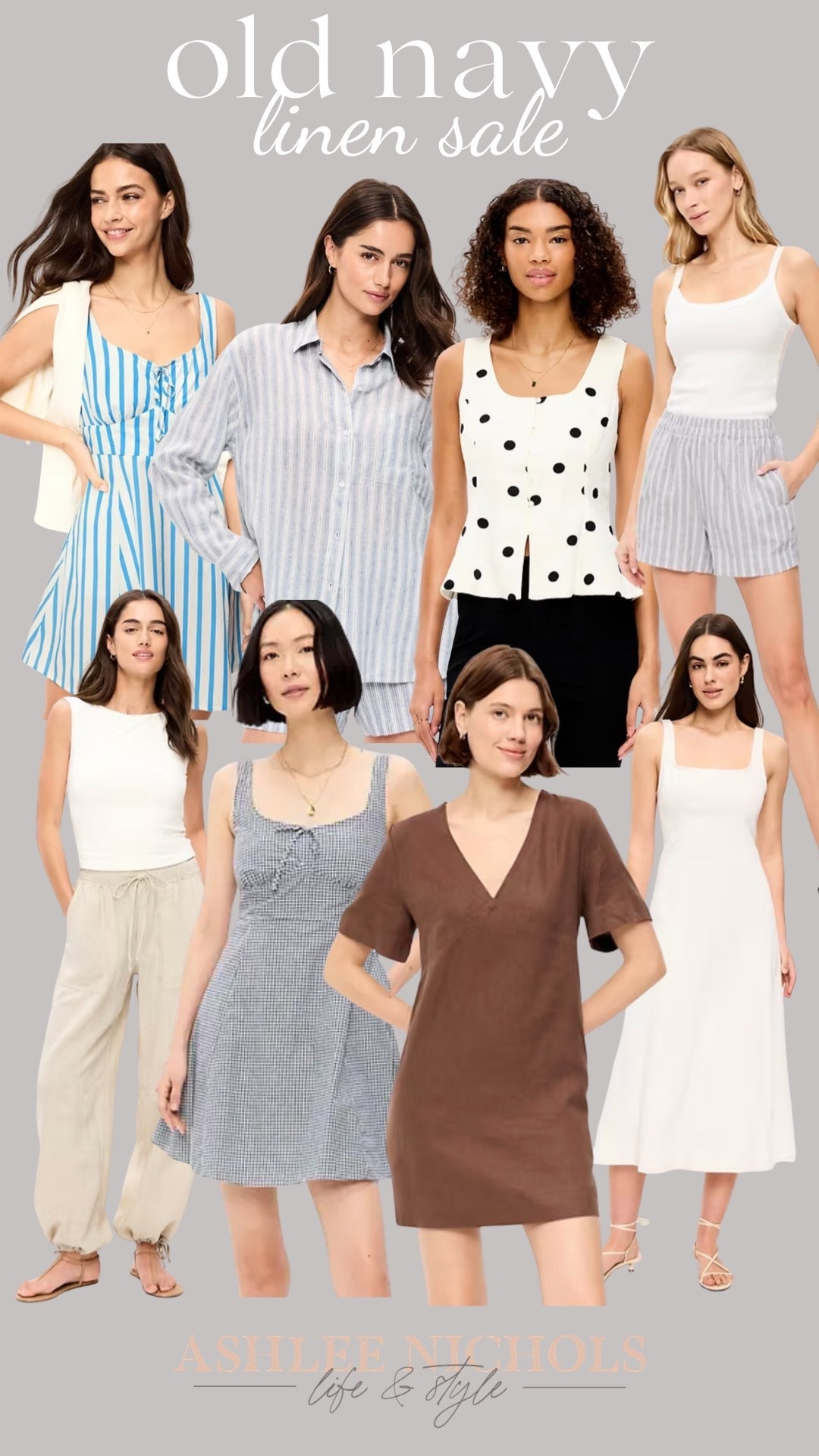 Linen styles from old navy 