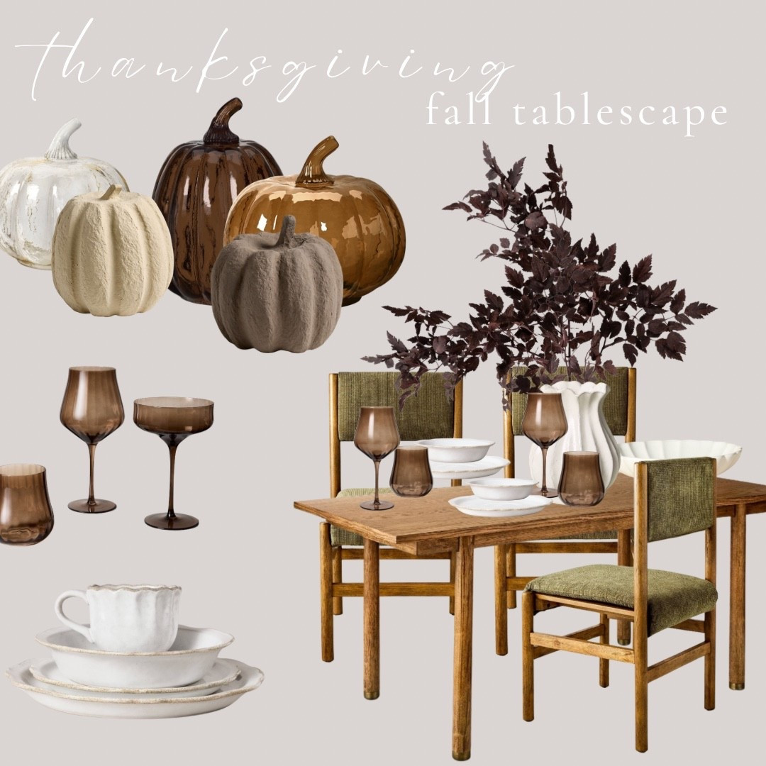 Thanksgiving tablescape 🦃




Dining room, dining table, dining chairs, fall decor, cozy home, fall tablescape, Thanksgiving dinner, dinner plates, fall stems, pumpkin decor, wine glass, drinkware, vase 




#target #hearth&hand #crate&barrel 

#LTKHome #LTKFamily #LTKSeasonal