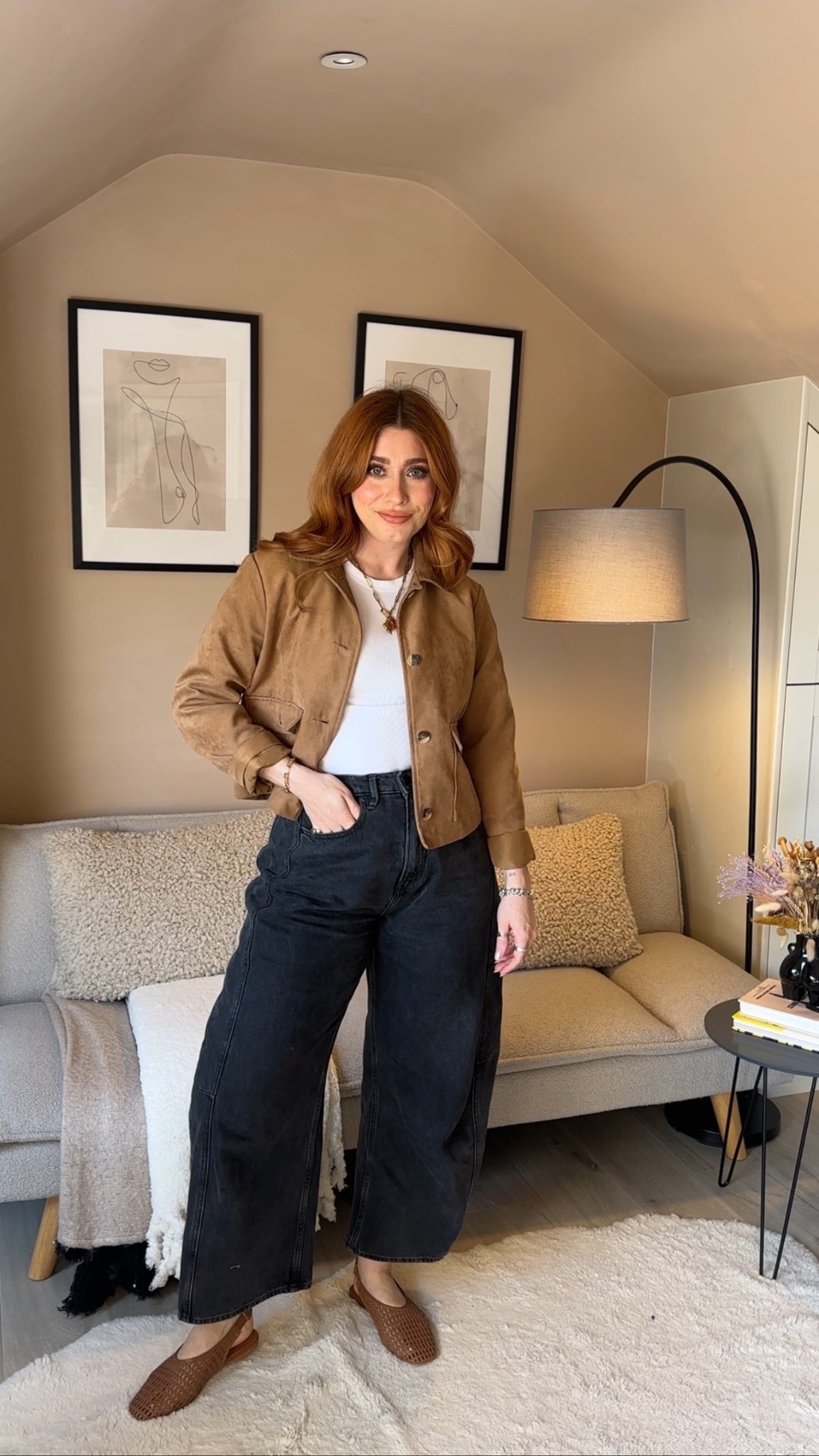 You’re all asking about the jeans, with good cause, they’re lush right?! I’m wearing a size US8, but I will say, they come up big, I’d size down next time. 
Top is a small and jacket is old but have linked similar 

#LTKuk #LTKspring #LTKjeans
